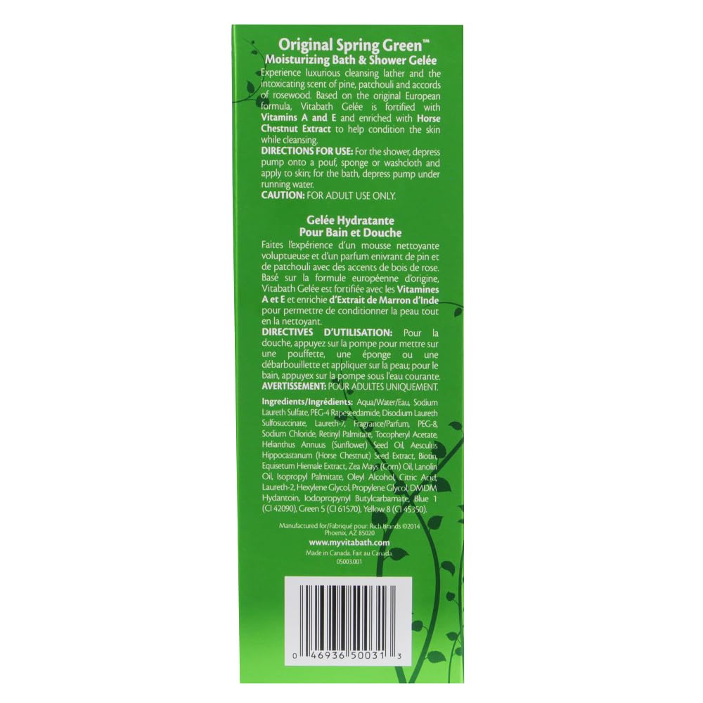 Vitabath Moisturizing Bath & Shower Gelee Buy One, Get One Free Bonus Pack Original, Spring Green, 1 Ea