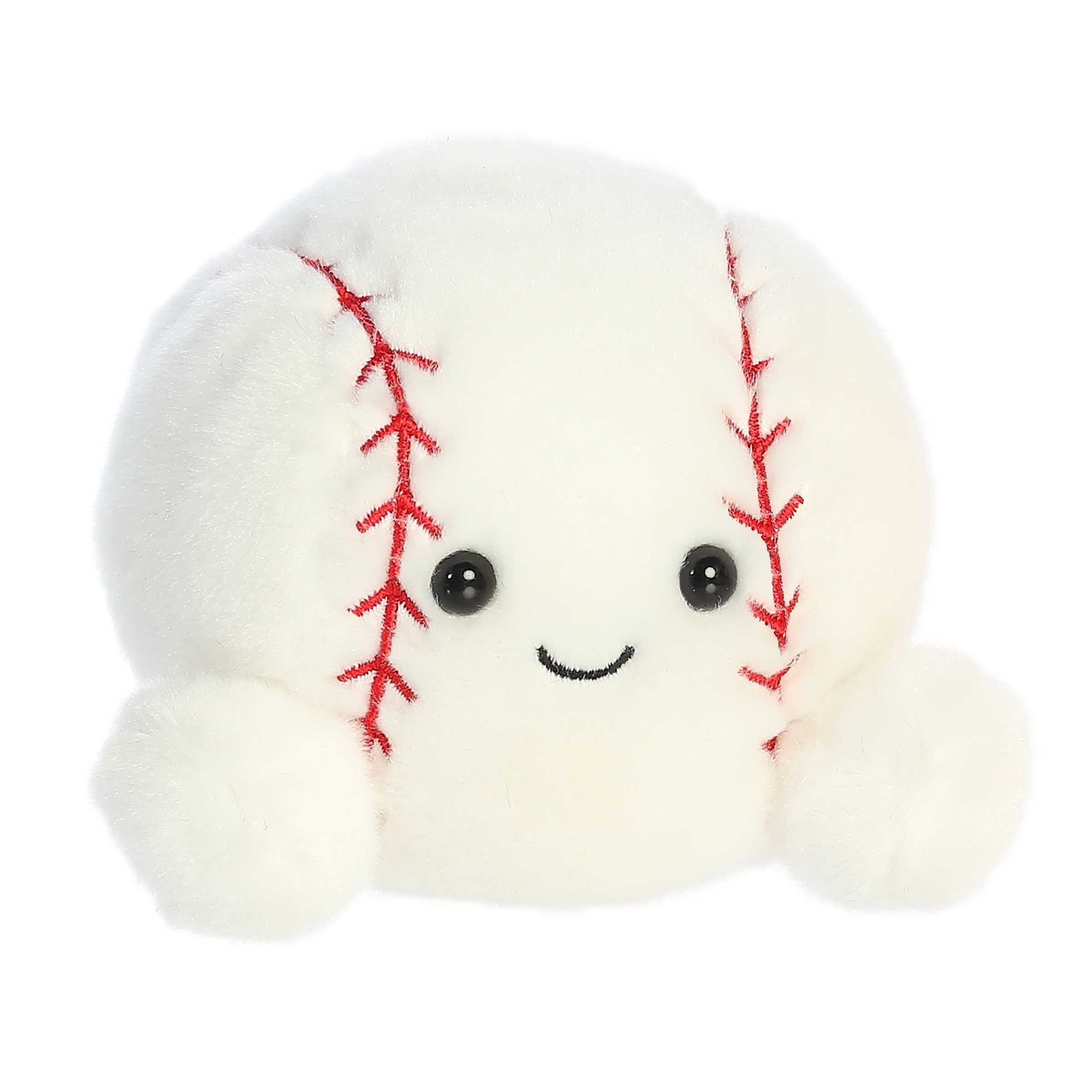 Aurora® Adorable Palm Pals™ Slugger Baseball™ Stuffed Animal - Pocket-Sized Play - Collectable Fun - White 5 Inches