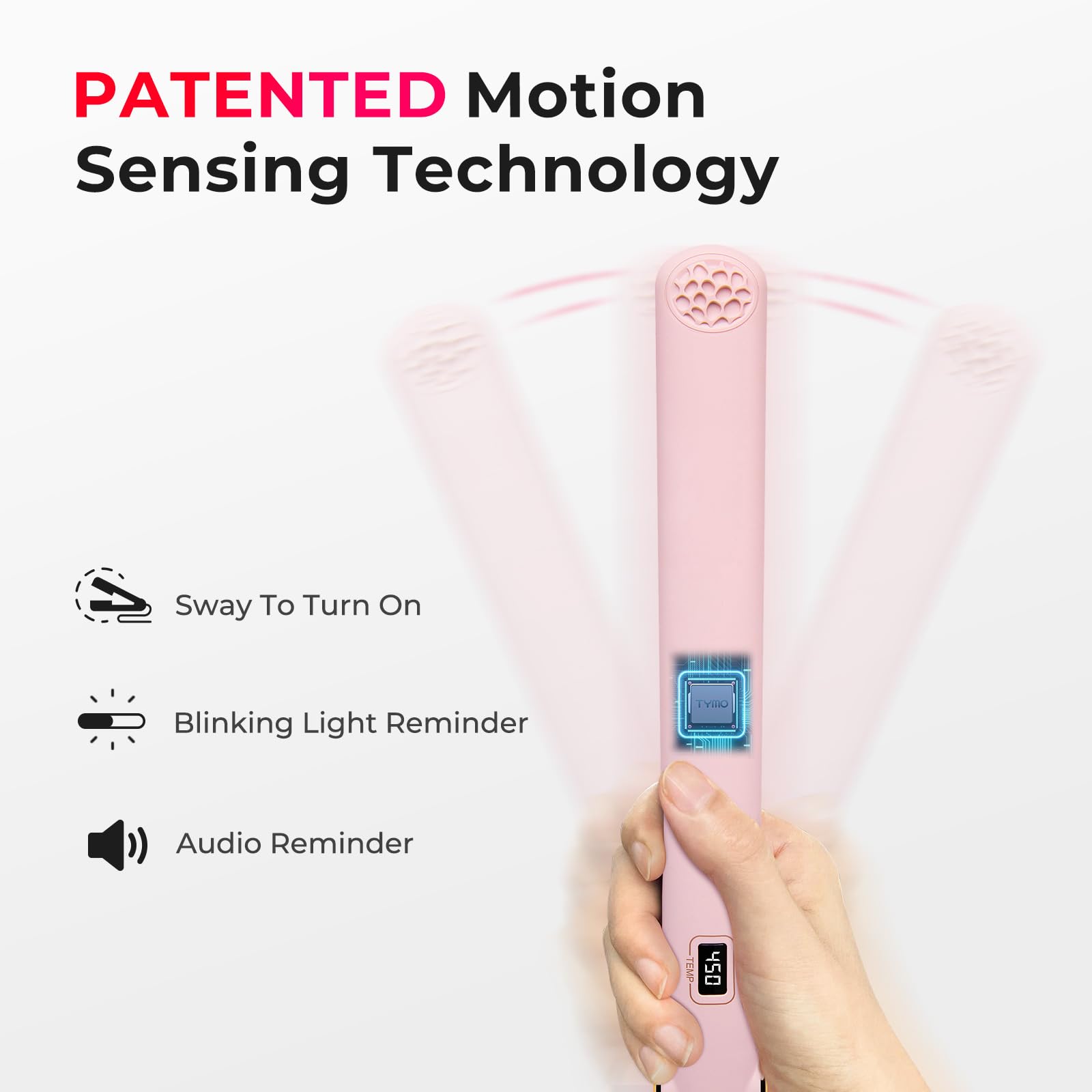 TYMO Flat Iron Hair Straightener and Curler 2 in 1 with 10s Fast Heating, 1 Inch Professional Titanium Straightening Curling Iron with 32 Adjustable Temp and Automatic Shut Off