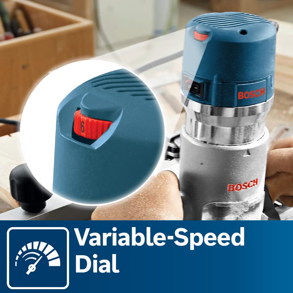 BOSCH 1617EVS 2.25 Horesepower Electronic Fixed-Base Router with a Variable Speed Motor