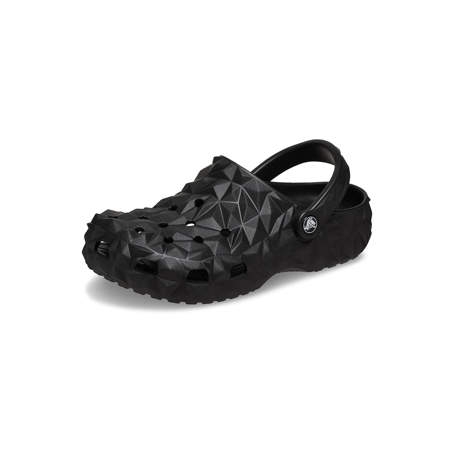 Crocs Unisex Adult Classic Geo Clogs, Black, 4 Men/6 Women