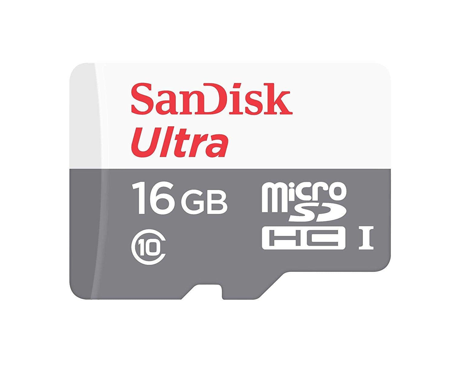 SanDisk Ultra SDSQUNS-016G-GN3MN 16GB 80MB/s UHS-I Class 10 microSDHC Card