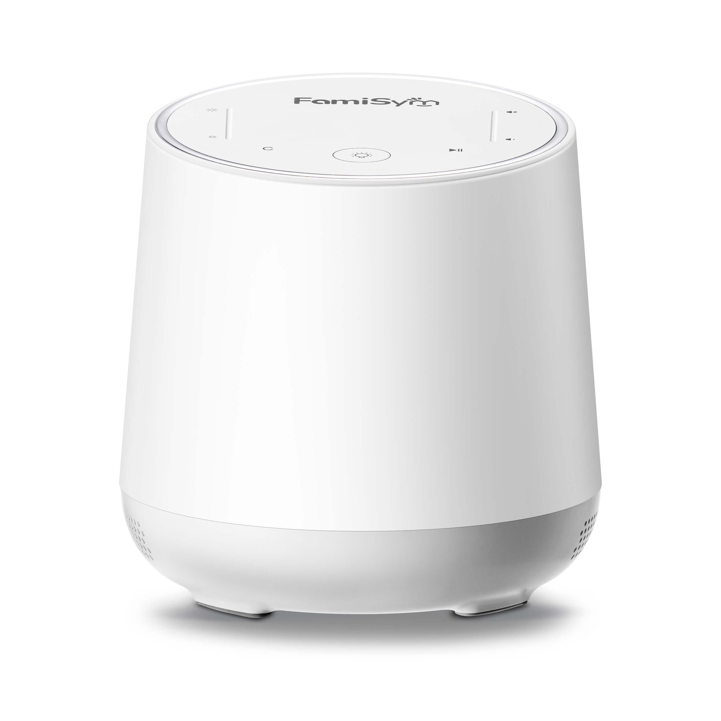 FamiSym White Noise Sound Machine for Baby Kids, Nursery Night Light, Alarm Clock, Dimmable Clock & Temperature Display, 34 Soothing Sounds, Toddler Sleep Trainer, Baby Sound Machine for Sleeping