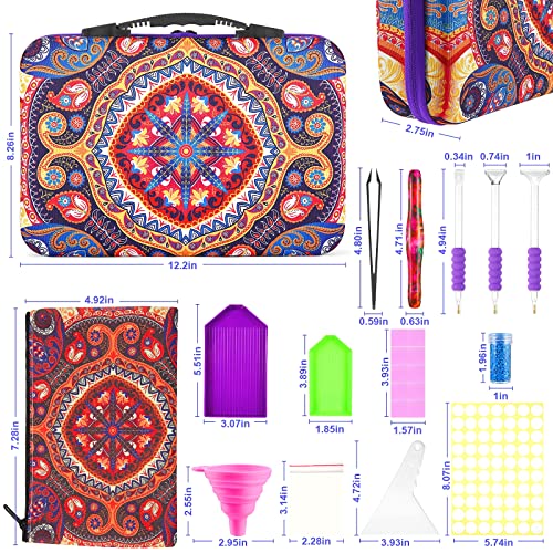 POLRAI Diamond Painting Storage Containers 60 Slot Diamond Painting Accessories, Diamond Art Accessories and Tools for DIY 5D Diamond Art Craft Jewelry Bead Rhinestones Organizer
