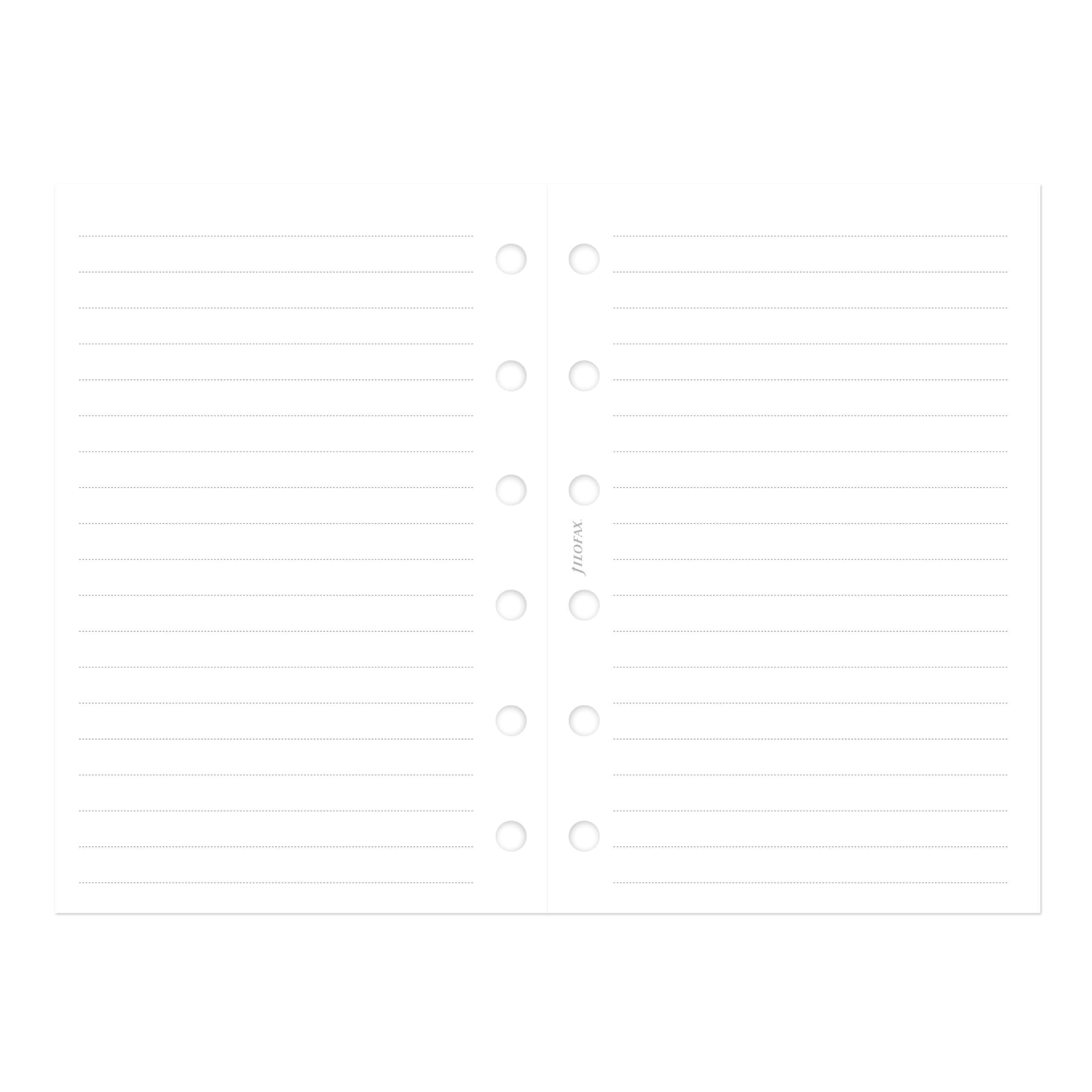 Filofax Calendar Diary Refill, Pocket Size, Week-to-View, Minimal Diary Pack, White Paper, Multilingual: Five Languages, 2024 (C68290-24)