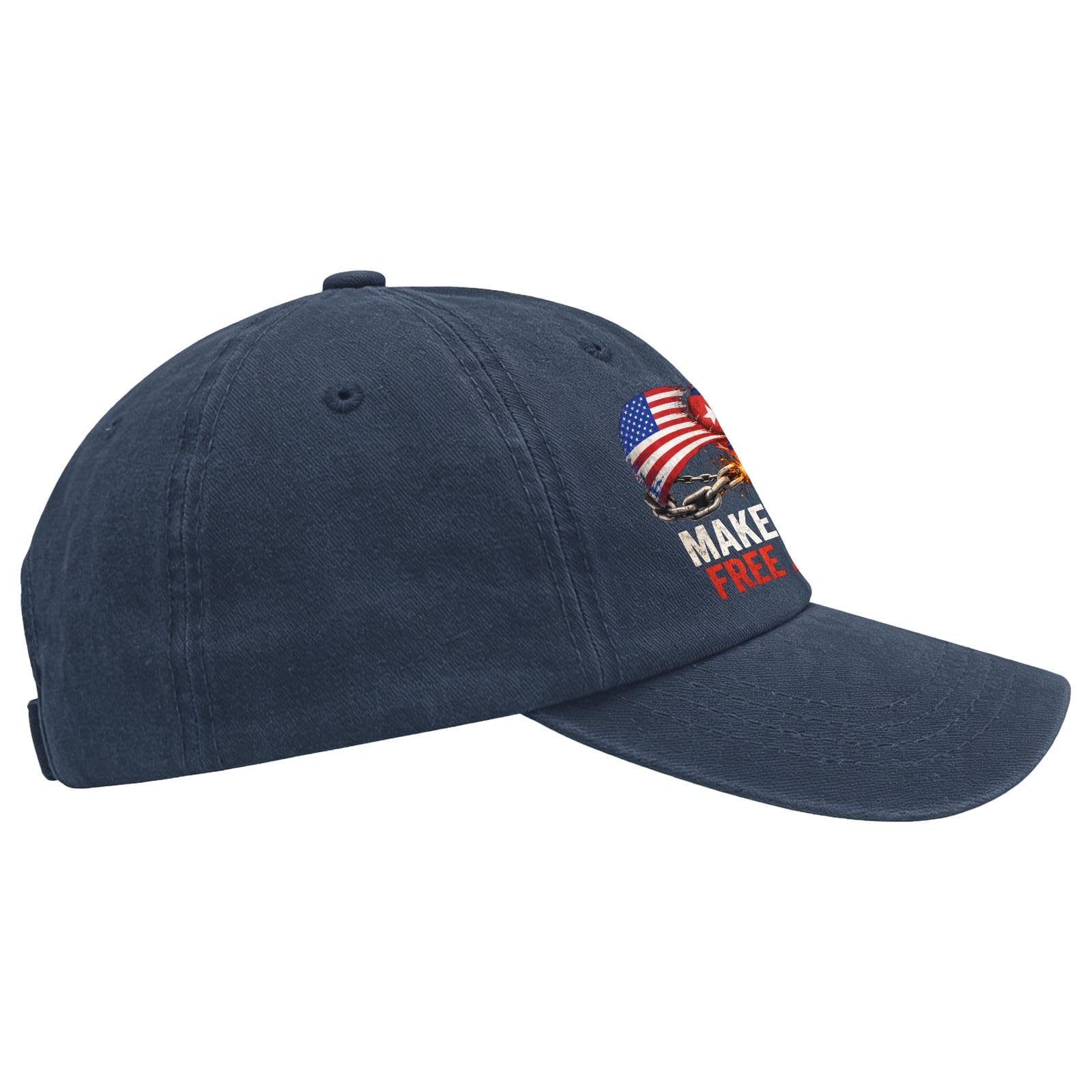Make Cubas Great Again Hats for Men Trendy Washed Distressed Baseball Caps