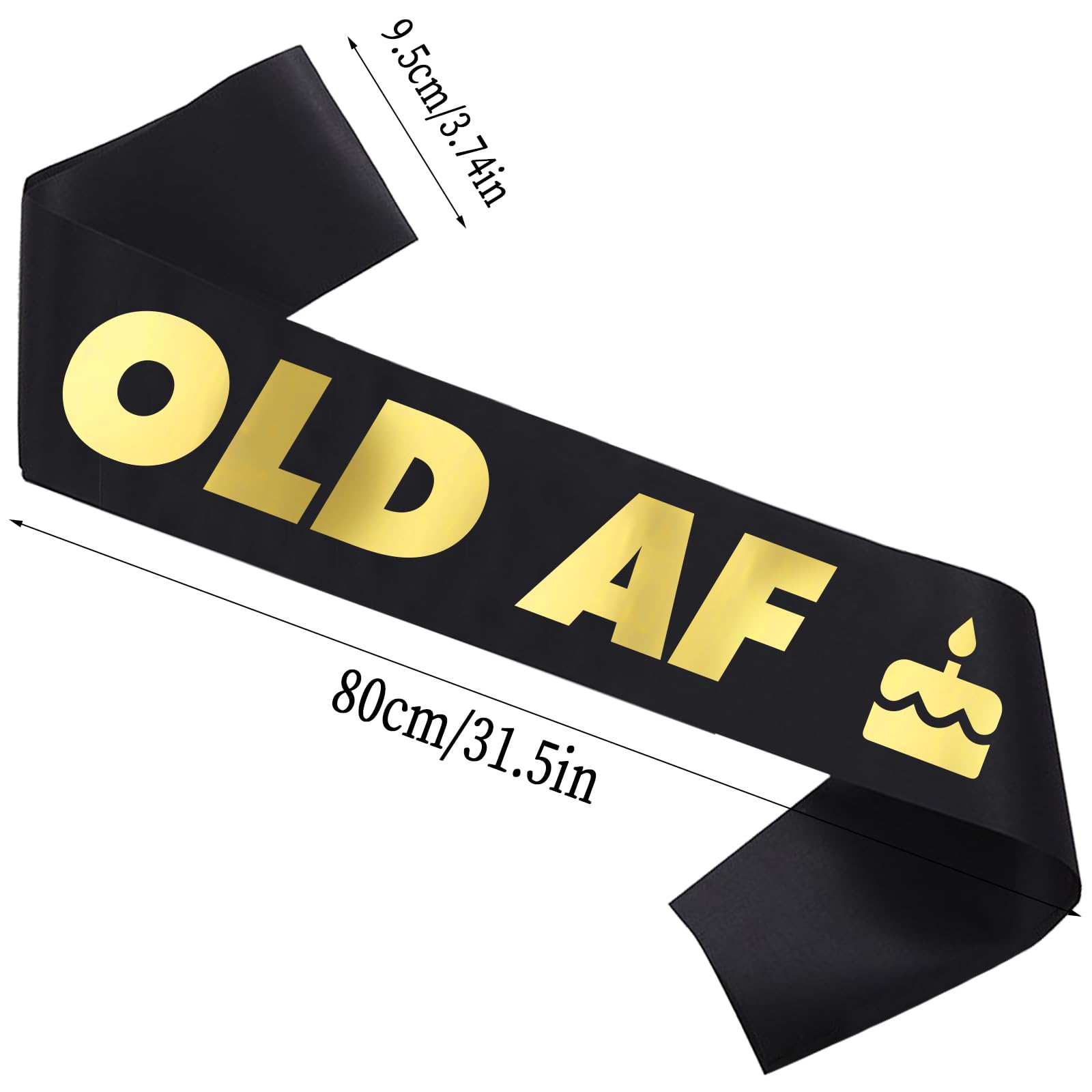 OLD AF Sash - Birthday Sash, Birthday Gifts Birthday Sash for Women, Men, Grandpa, Grandma, Party Favors Birthday Party Supplies - Old Birthday Sash - Birthday Decorations