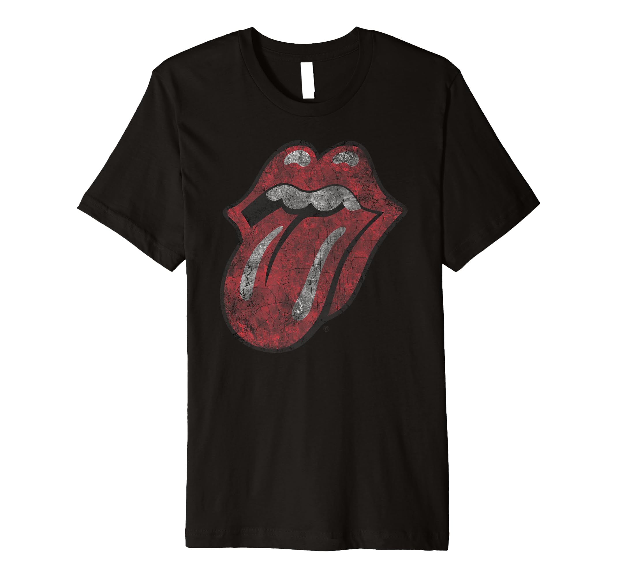 The Rolling Stones Distressed Tongue Premium T-Shirt