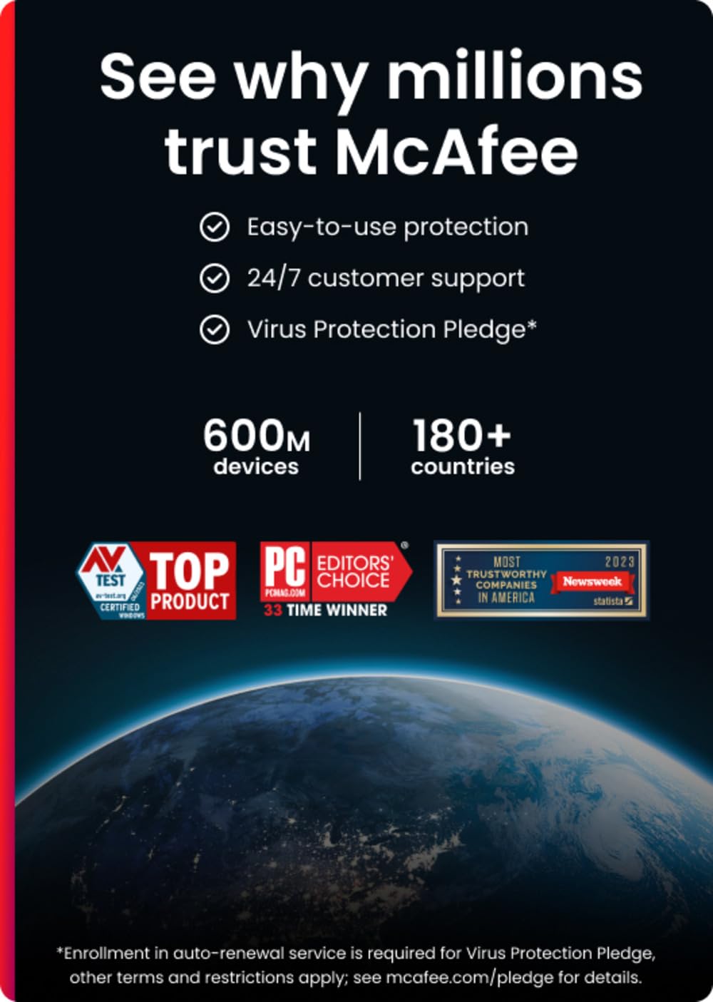 McAfee+ Premium Family Unlimited Devices 2025 Ready | Cybersecurity Software Includes Antivirus, Secure VPN, Password Manager, Identity Monitoring, Parental Controls | Download