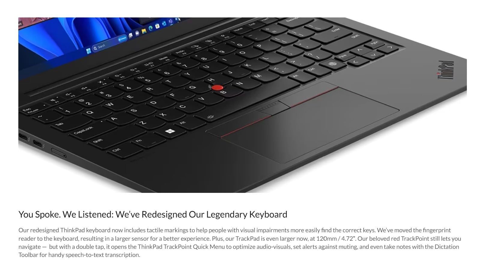 Lenovo Gen 12 ThinkPad X1 Carbon Laptop with Intel Ultra 7 155U Processor, 14" WUXGA 100% sRGB Non-Touch Display, 32GB 6400MHz RAM, 512GB Gen4 Performance SSD, FHD+ IR+ RGB Camera, and Windows 11 Pro