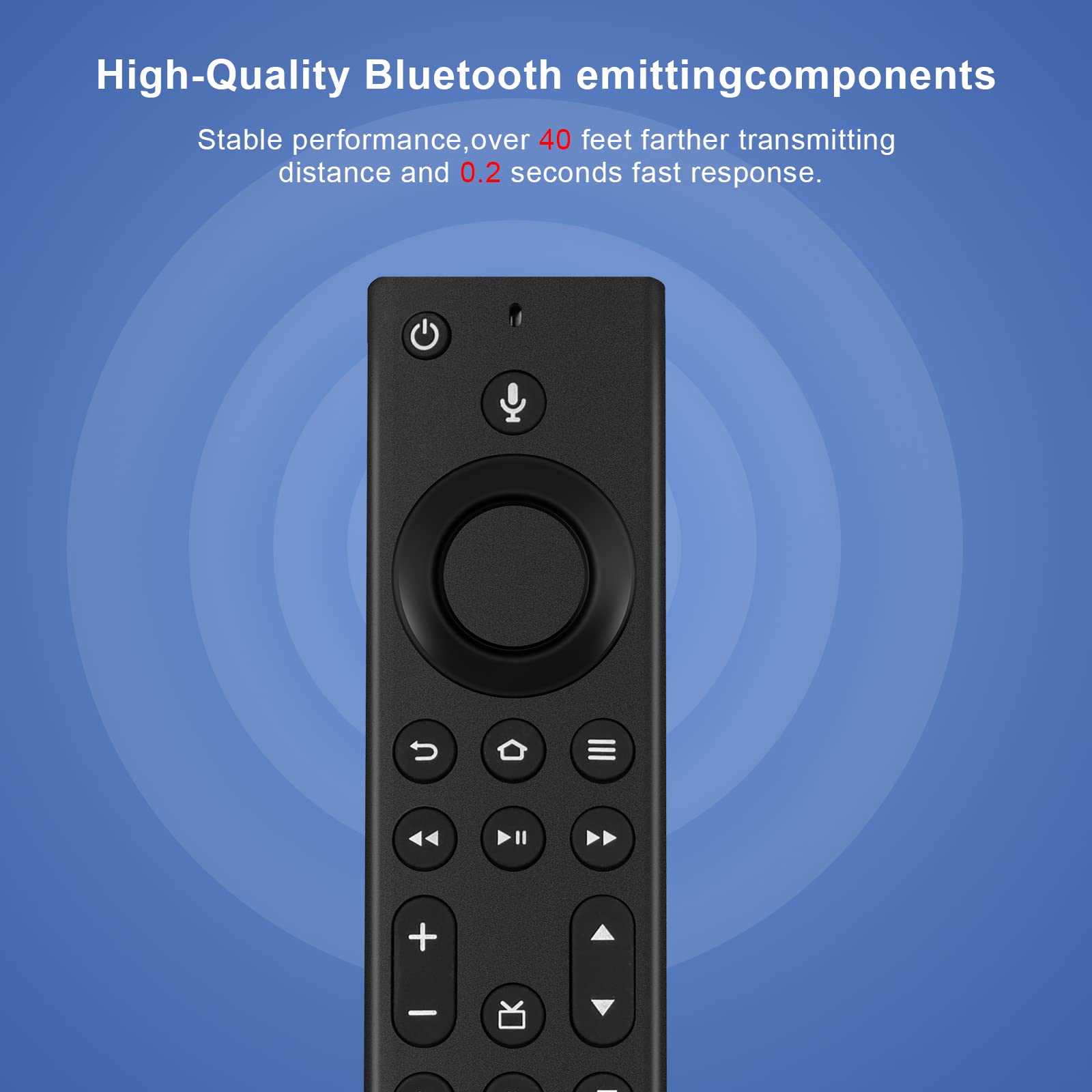 NS-RCFNA-21/CT-RC1US-21 Voice Replacement Remote Contro for All Insignia TVs/for Toshiba TVs/for AMZ Omni TV/for AMZ 4-Series TVs