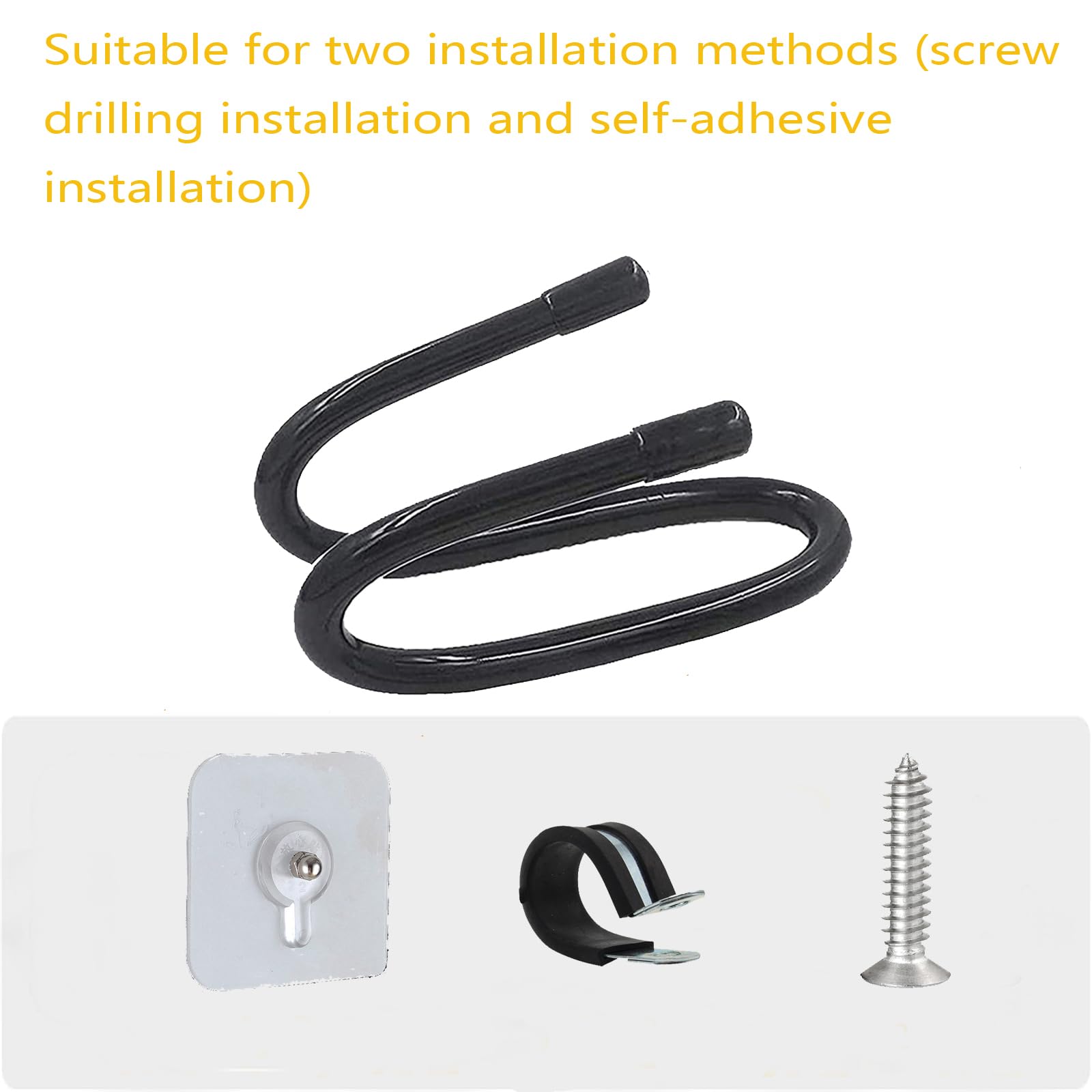Universal Hair Dryer Holder Wall Mount, Blow Dryer Holder Rack, Hair Tool Organizer for Bathroom & Bedroom Hair Care & Styling Tools Storage and Organizer - Adhesive/Drilling Installation