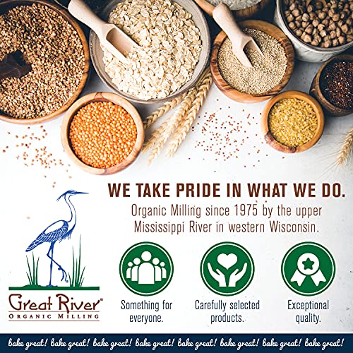 Great River Organic Milling, Whole Grain, Rye Grain, Organic, 25-Pounds (Pack of 1)