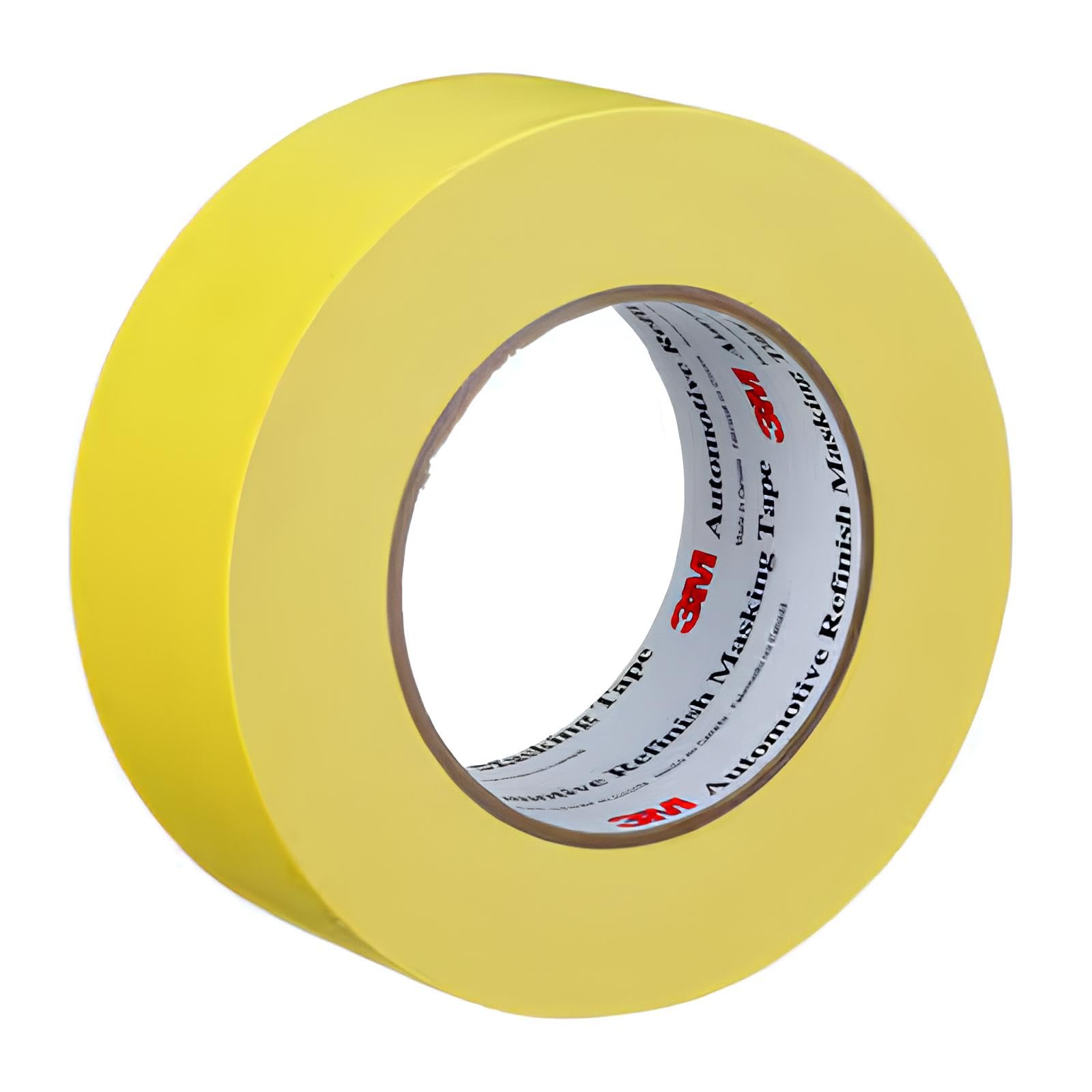 3M Automotive Refinish Masking Tape, 06656, 48 mm x 55 m, 24 Rolls – High-Performance Yellow Crepe Paper Tape for Precise Auto Painting and Detailing