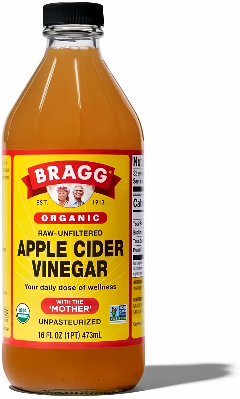 Bragg Organic Raw Apple Cider Vinegar, 16 Ounce (1 pack)