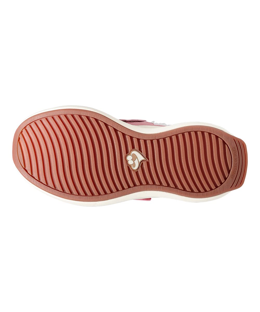Silvert's Adaptive Clothing & Footwear Women’s Extra Wide Comfort Shoes with Sherpa Lining - Pink 6.5