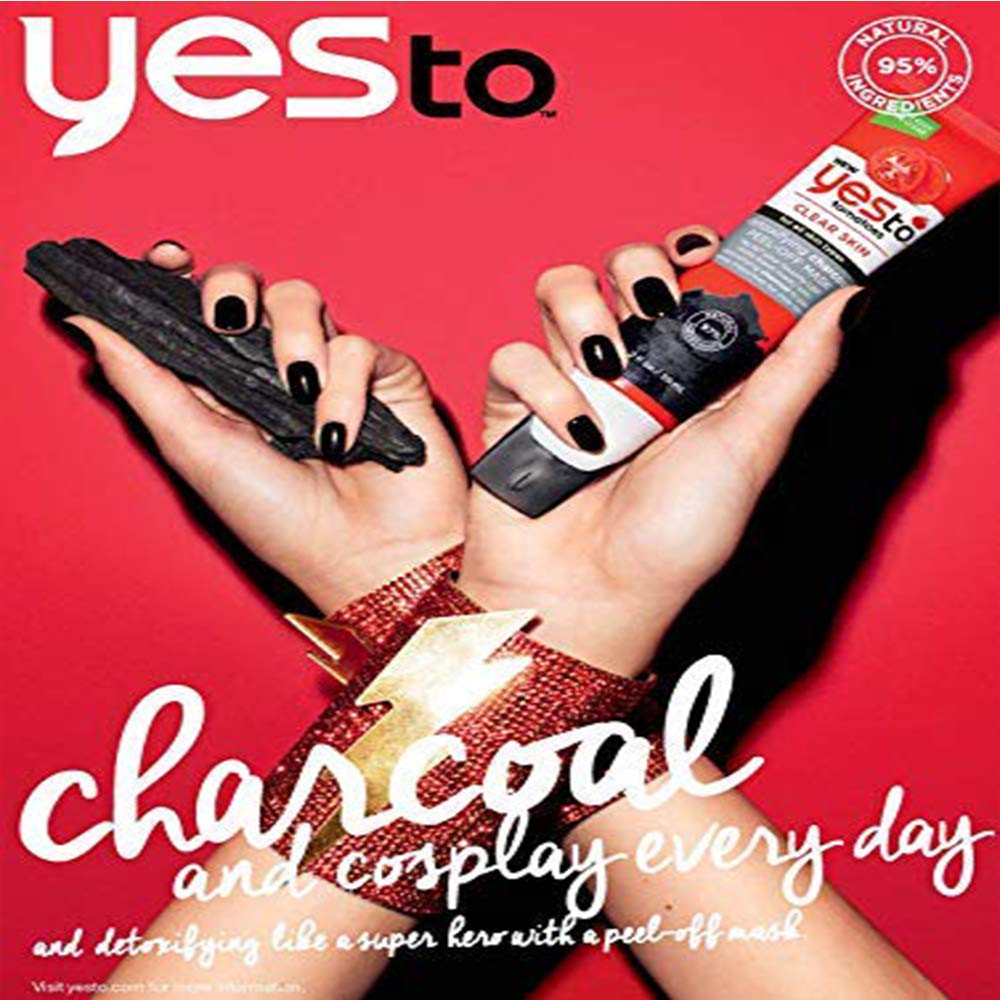 Yes To Tomatoes Detoxifying Charcoal Peel Off Face Mask, 2 Fl.Oz