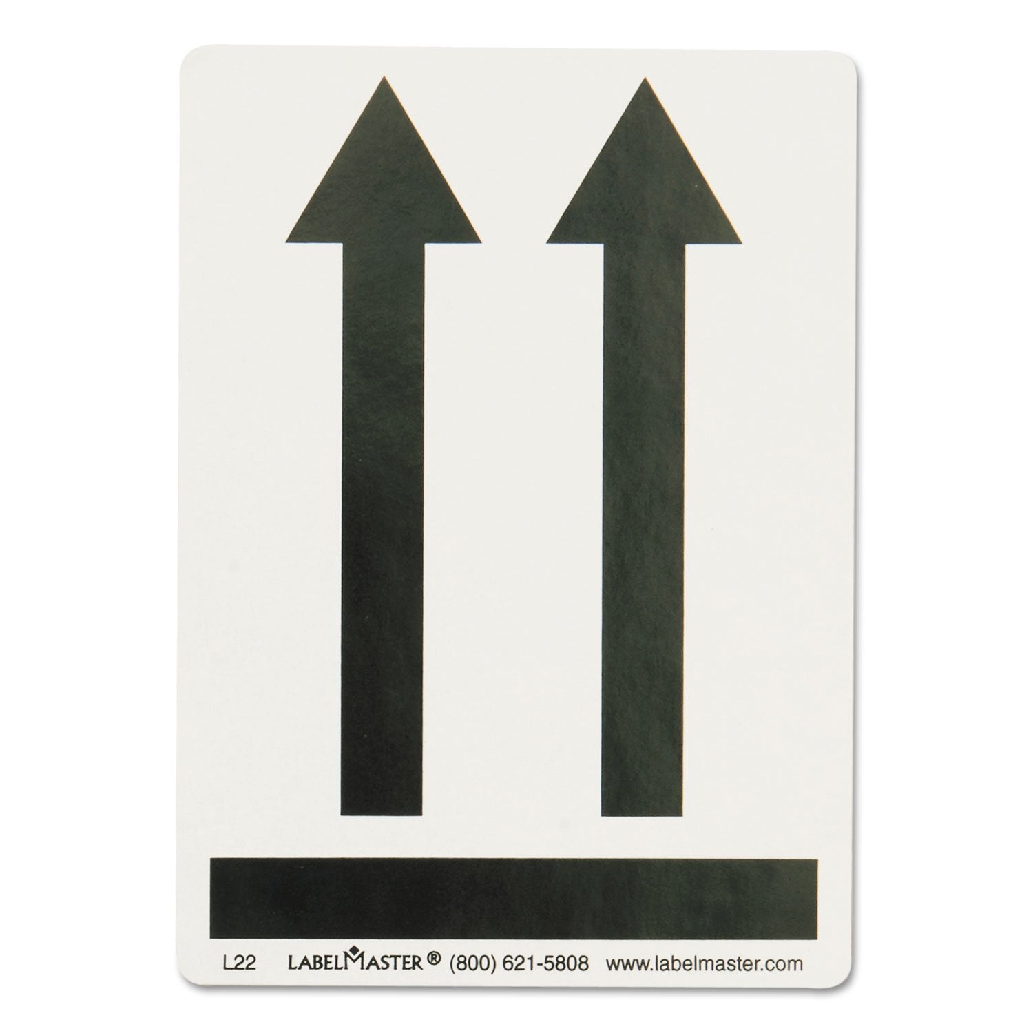 Labelmaster L22 Black Arrows Up Air Label, 3 1/4" x 4 1/2" (Pack of 500)