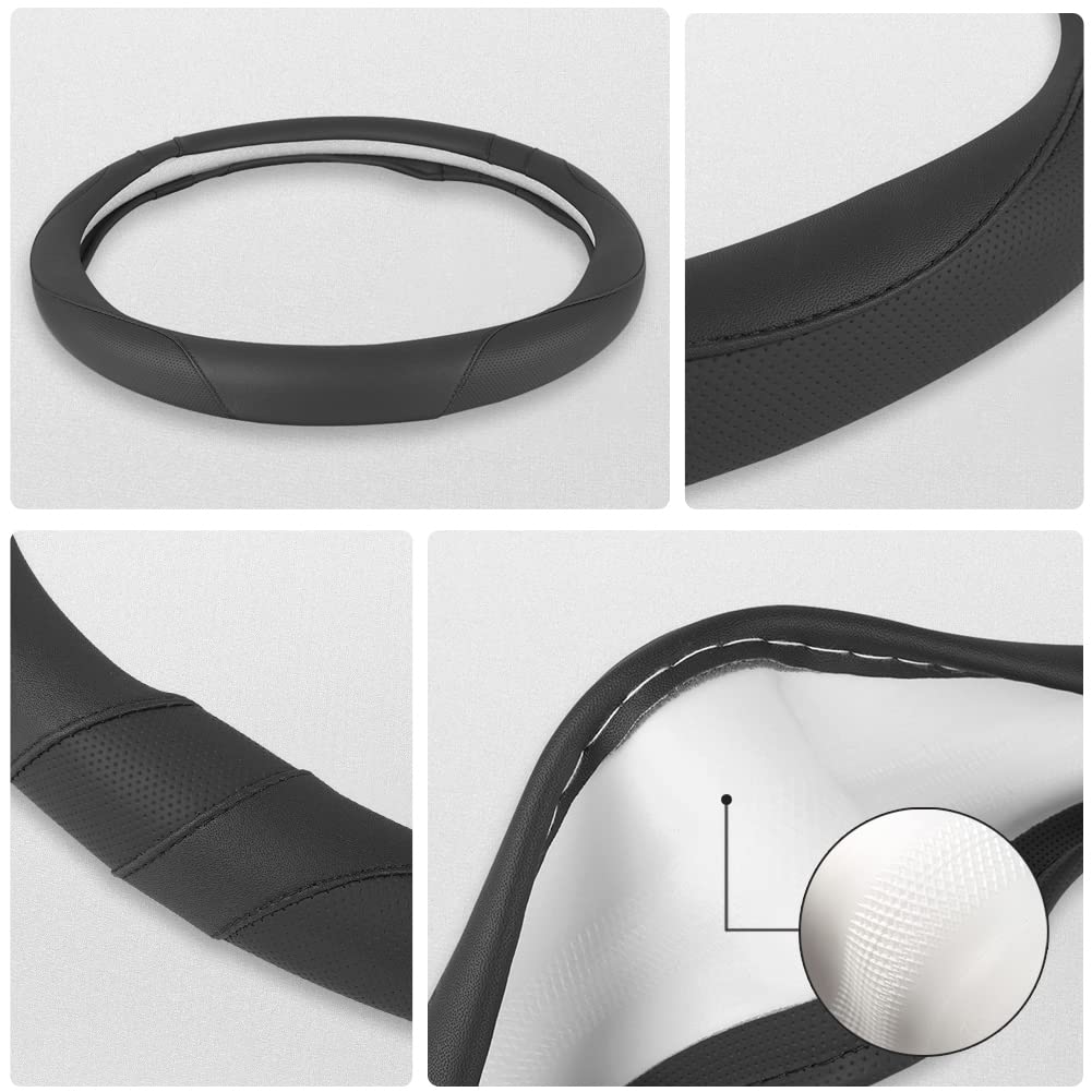 West Llama Customized Auto Car Steering Wheel Cover for Honda (Black)