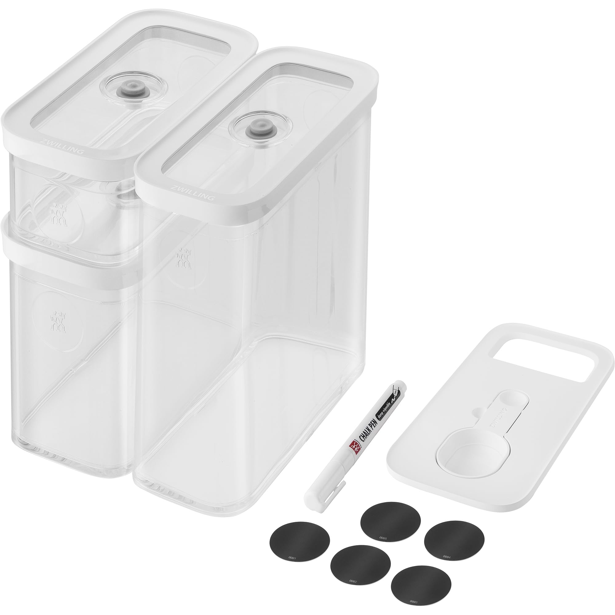 ZWILLING Fresh & Save Cube Box Set, 12-pc, Plastic, Airtight Dry Food Storage Container, Small & Medium Cube Set