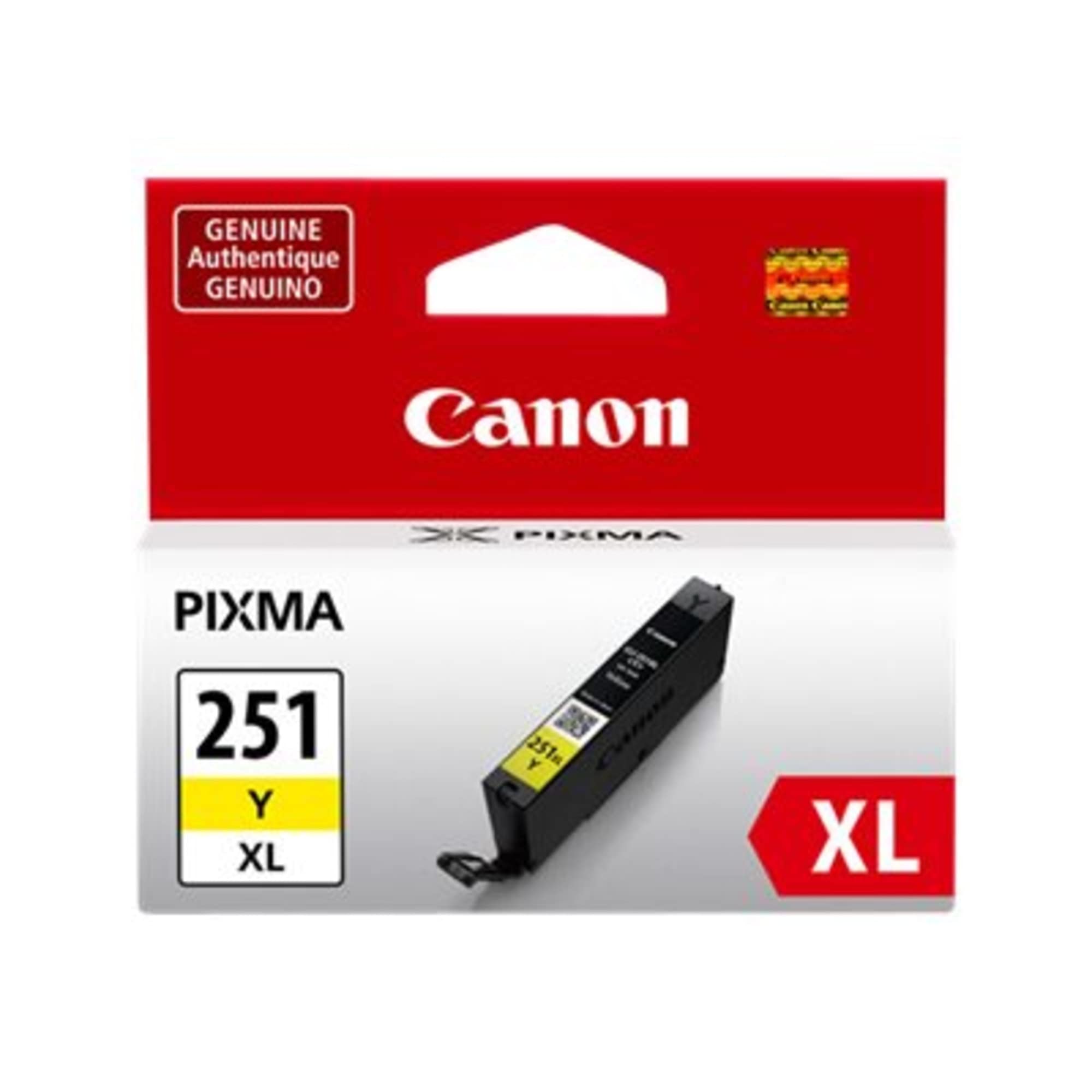 Canon CLI-251XL Yellow Compatible to iP7220,iX6820,MG5420,MG5520/MG6420,MG5620/MG6620,MX922/MX722,iP8720,MG6320,MG7120,MG7520 Printers