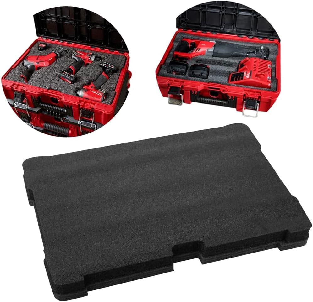 Follde 48-22-8451 Foam Inserts For Milwaukee Packout Drawer Foam Tool Box Inserts, For Milwaukee Packout Foam Inserts, 2 Pcs