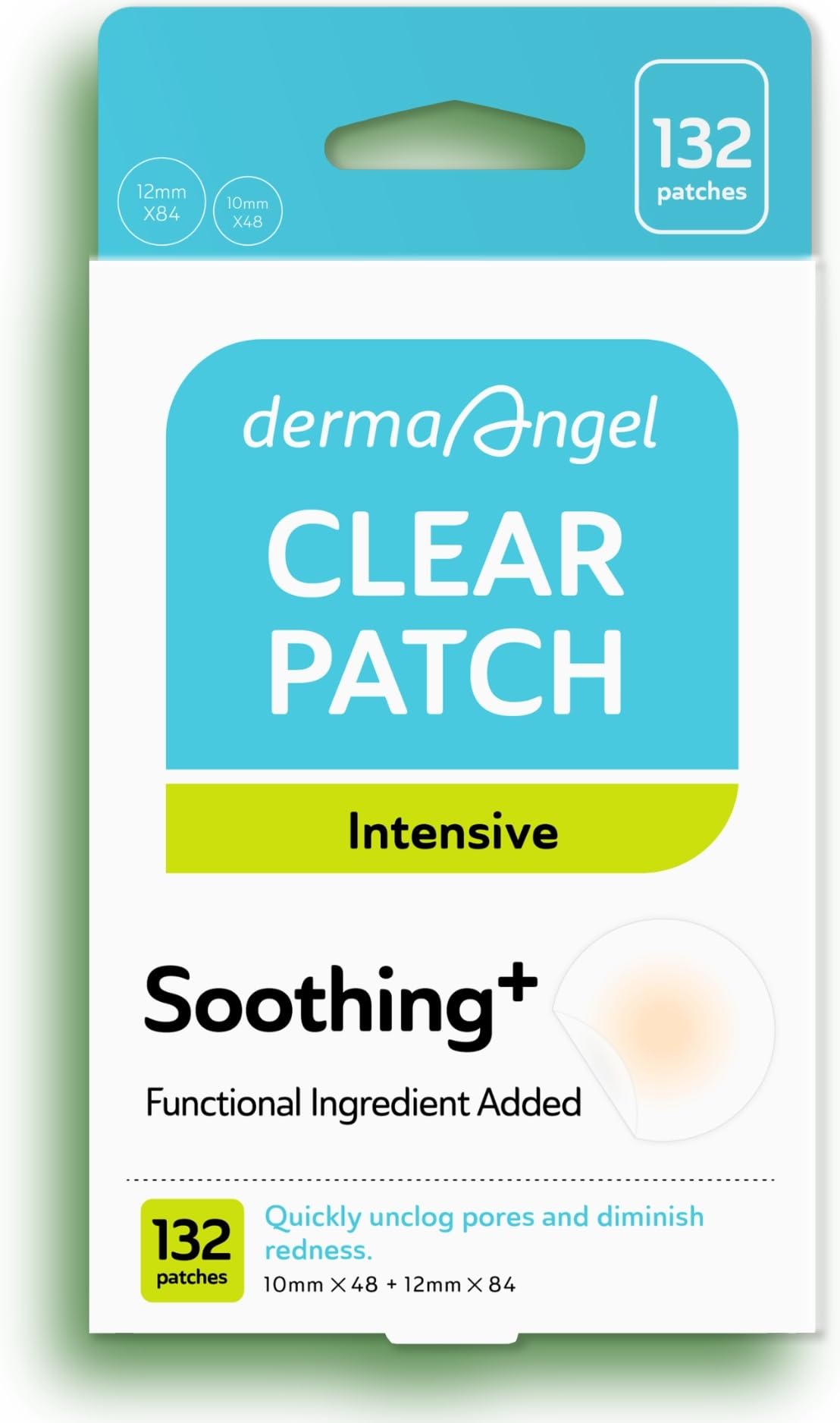 DERMA ANGEL Ultra Invisible Acne Patches Salicylic Acid Acne Patches for Cystic Acne Blemish Patches Hydrocolloid Patches Zit Patches - Day and Night Use - UPGRADED (Acne Specialist-132 Count-2 Sizes)