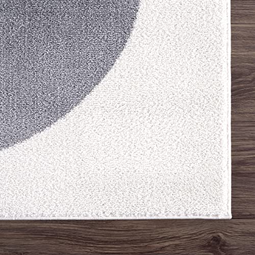 Abani Rugs Deco DEC130A Cream Minimalist Geometric Area Rug (Cream, 2' x 3')