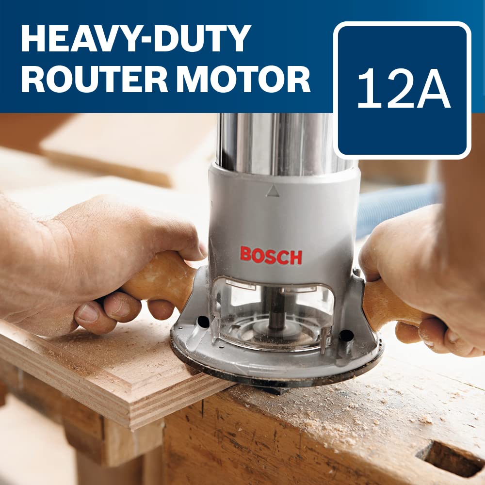 BOSCH 1617EVS 2.25 Horesepower Electronic Fixed-Base Router with a Variable Speed Motor