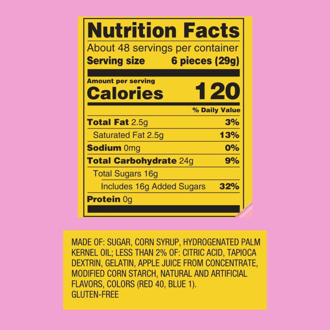 Favorite Red Fruit Chews Candy, Wrapped, Bulk, 5 Lbs., Strawberry, Fruit Punch, Watermelon & Cherry. Great for Movie & Game Nights, Gifts, Snacks and More!