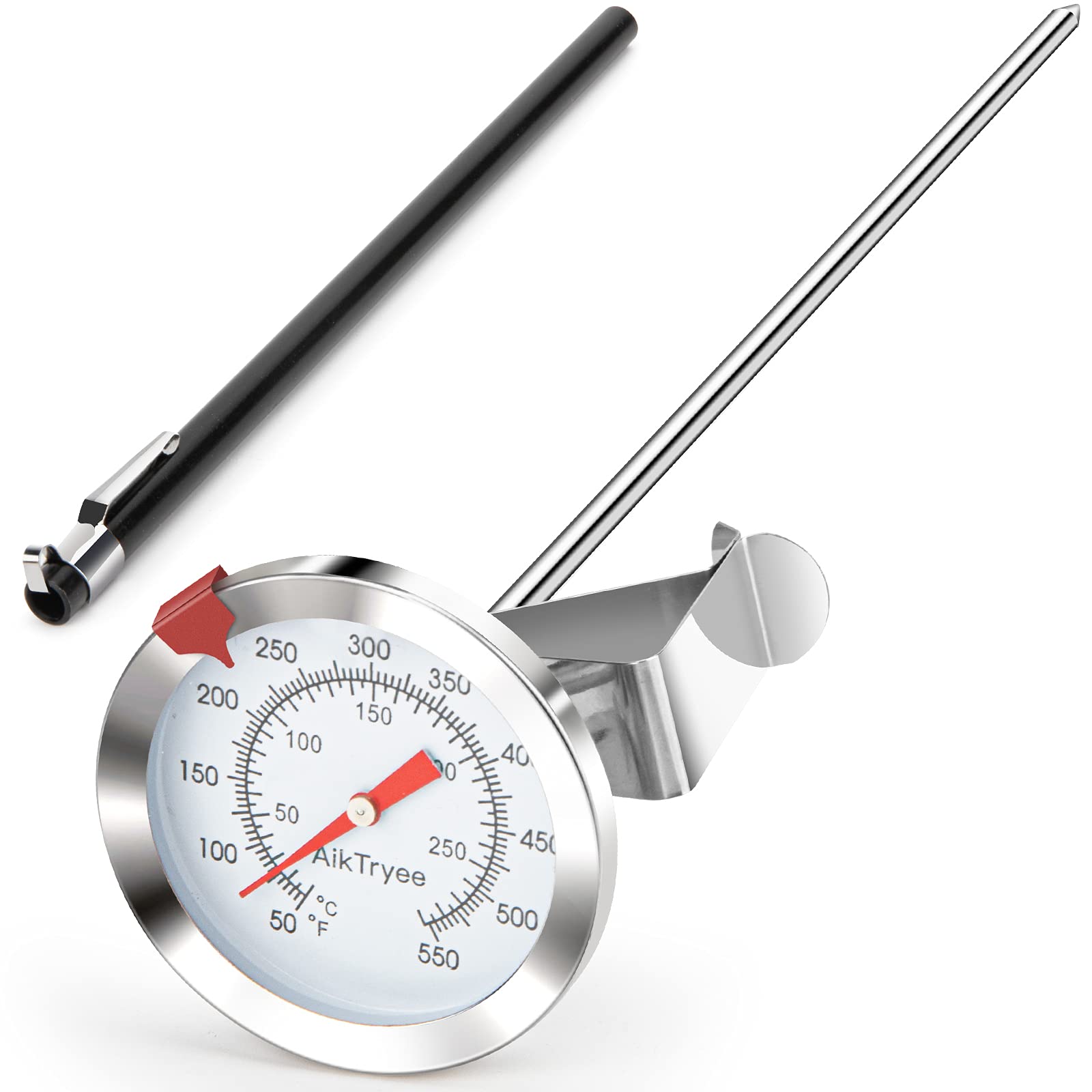Candy Thermometer Cooking Thermometer with Instant Read Dial Meat Thermometer for Cooking Candy Deep Fry Oven by AikTryee