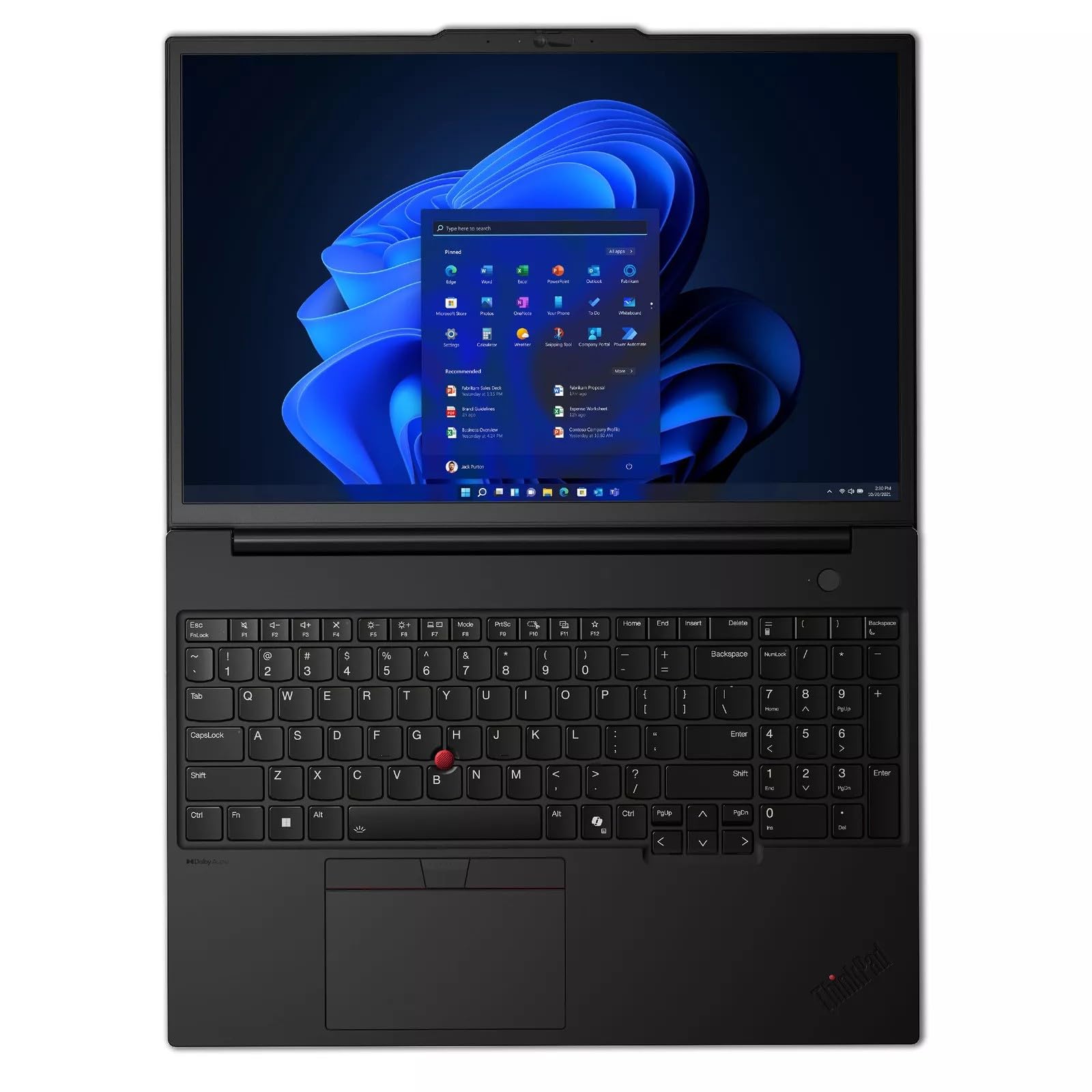 Lenovo ThinkPad P16s Gen 3 Intel Core Ultra 7 155H, 16C, 16" WQUXGA (3840 x 2400), OLED Non-Touch, 32GB RAM DDR5, 1 TB SSD, NVIDIA RTX 500 Ada Backlit KYB, Fingerprint Reader, Windows 11 Pro