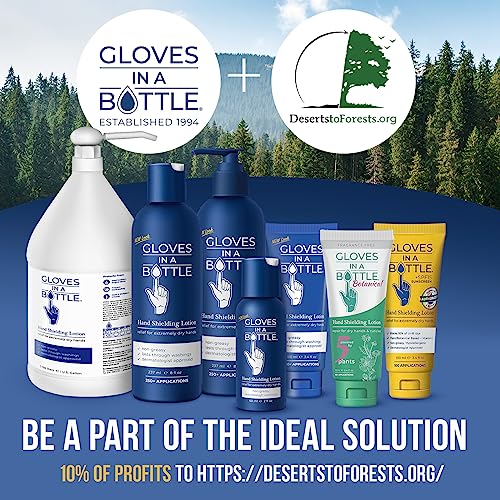 Gloves In A Bottle Shielding Lotion, Relief for Eczema and Psoriasis, (8 Fl Oz) with Pump
