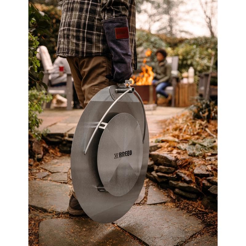Breeo Outpost™ Heat Deflector X24 | Compatible with Y Series and X Series Smokeless Fire Pit | Maximize Hot Airflow | USA Made | Live-Fire Cooking Accessory (Heat Deflector ONLY)