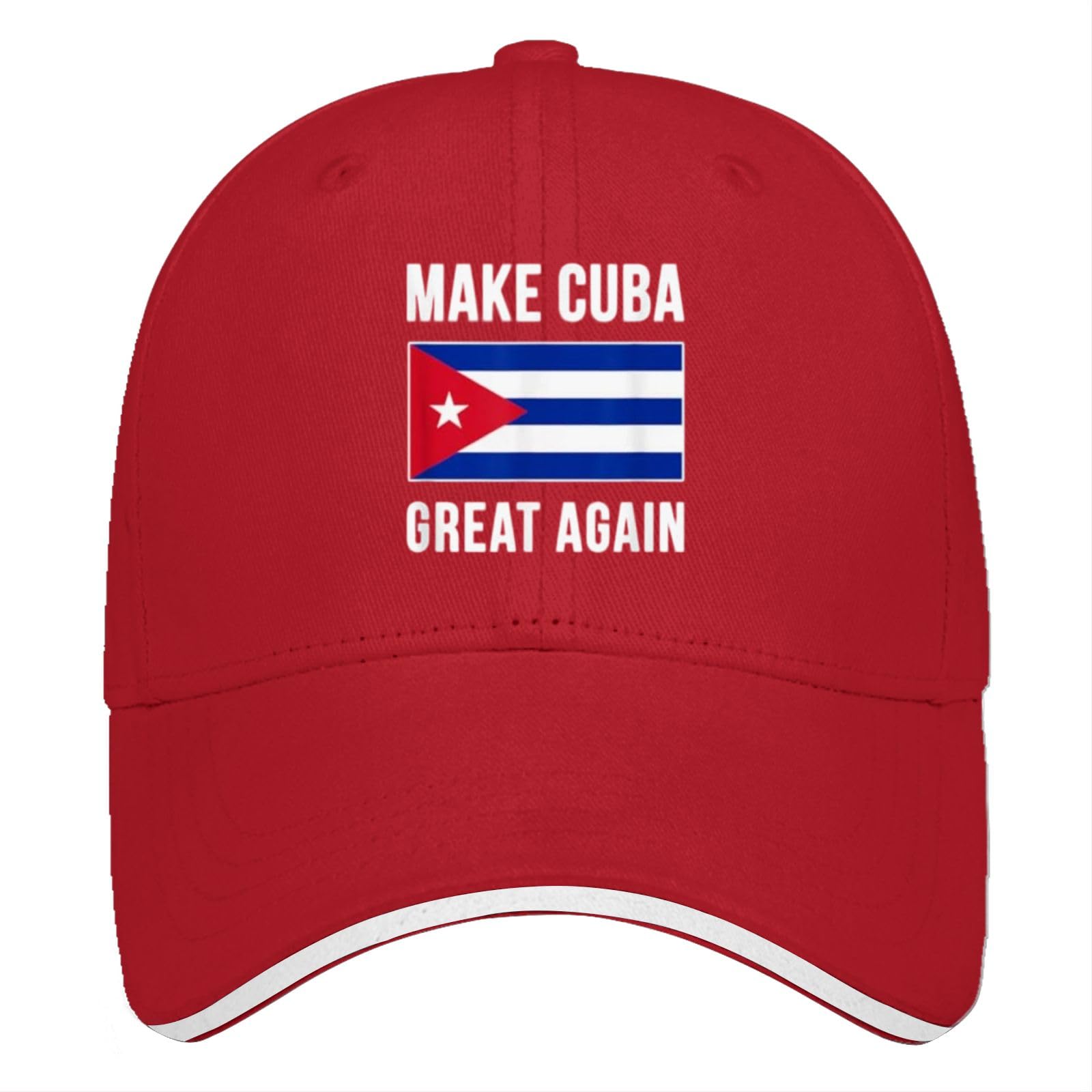 liabiliies Make Cuba Great Again Hat for Men Baseball Hats Funny Birthday Gifts for Men Red