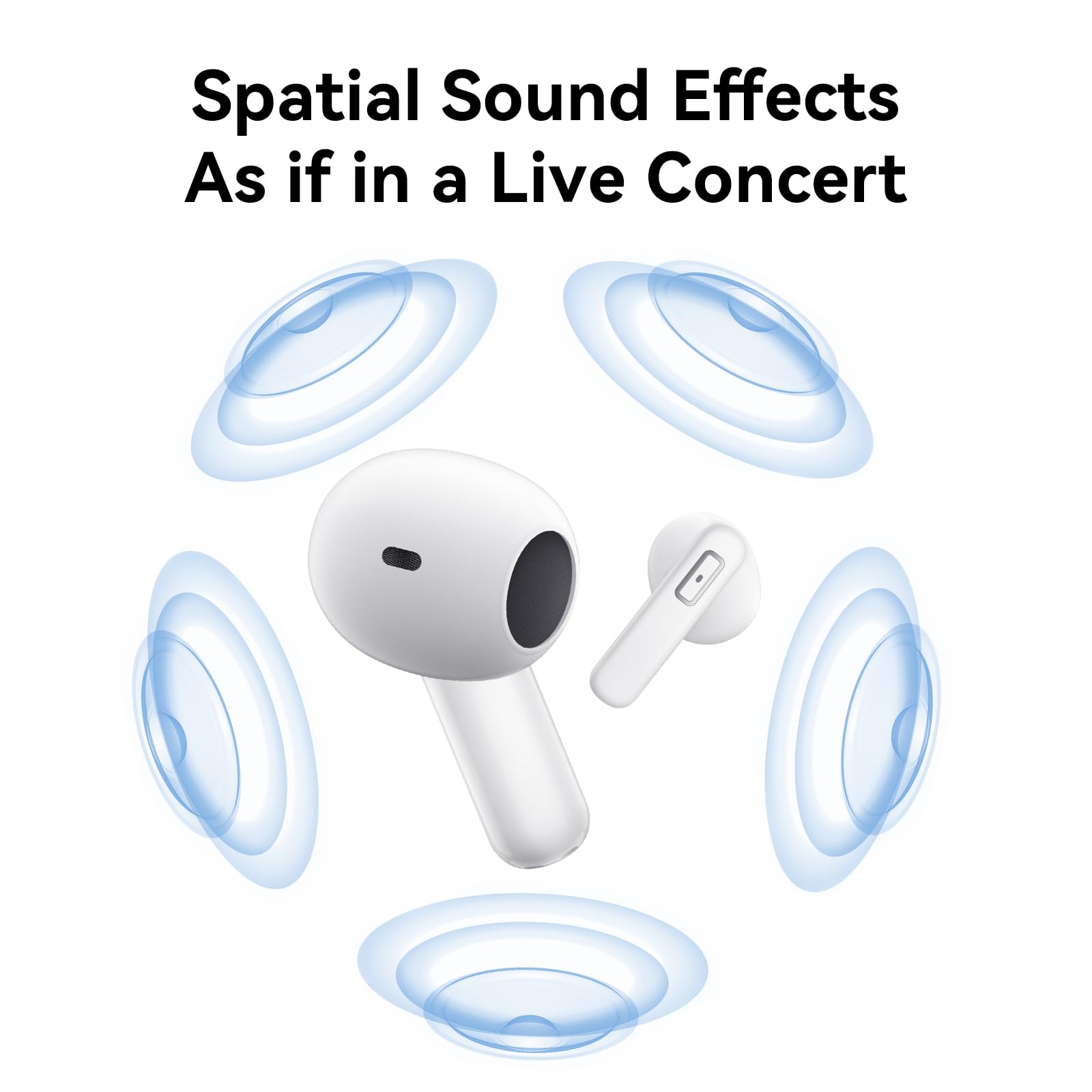 REMCCI Multifunctional App Control Wireless Earbuds, Ultra Long Playtime, LED Power Display,Fast Charging, Headphones Bluetooth 5.3,Dual Microphone AI Noise Reduction