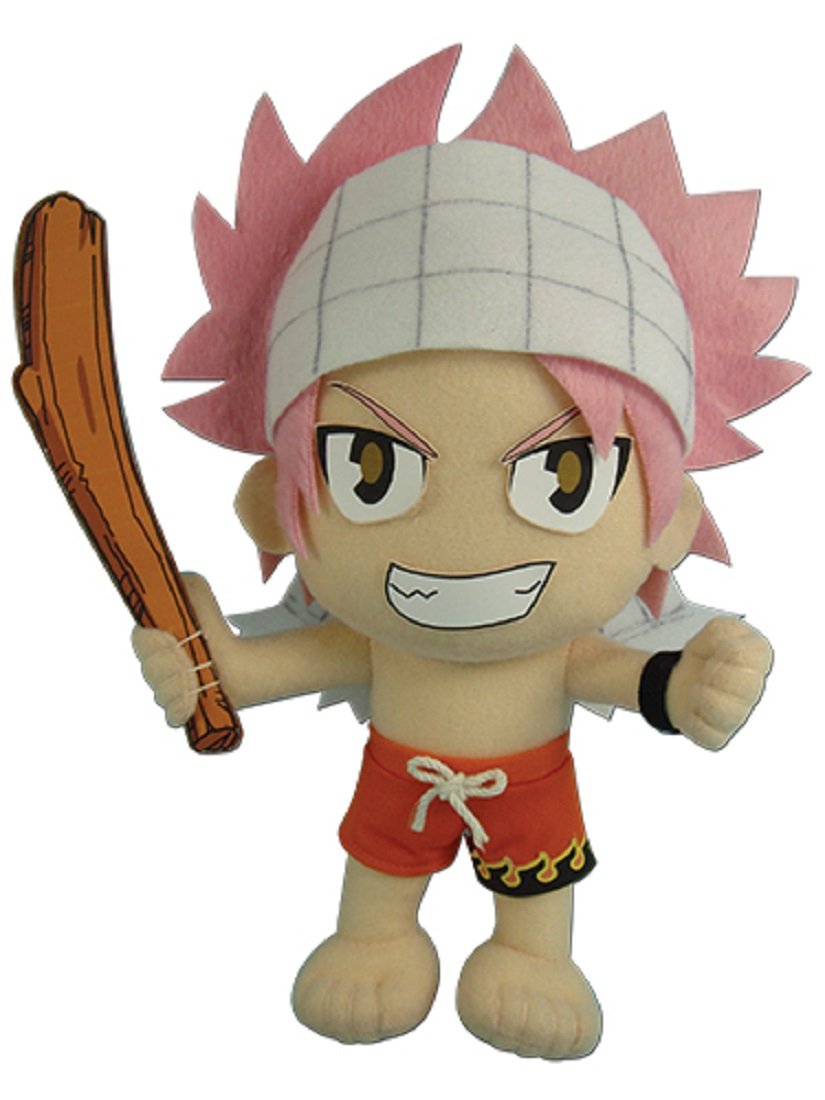 GE Animation Great Eastern Fairy Tail Swimsuit Natsu Dragneel Stuffed Plush, 9", Multicolor (GE-52775)