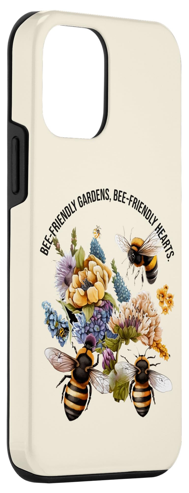 iPhone 12 mini Bee-friendly gardens, bee-friendly hearts. Bee-Themed Pollin Case