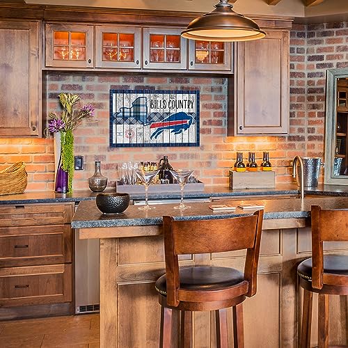 Rico Industries NFL Football Buffalo Bills This is Bills Country 11" x 19" Home Décor Wood Sign