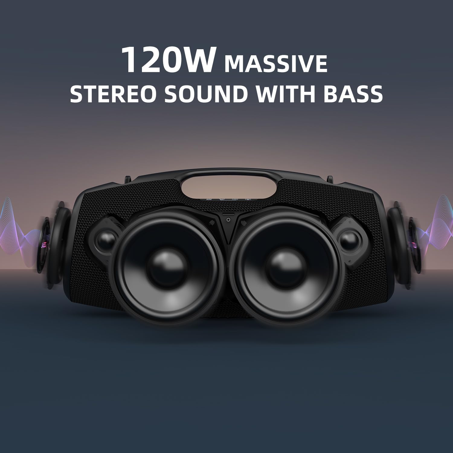 ZEALOT Bluetooth Speaker, Bluetooth Speaker,120W Portable Speaker with Booming Bass,IP67 Waterproof Speaker with LED Light, PowerBank,Bluetooth 5.2,Outdoor Speakers for Camping,Beach,Gifts