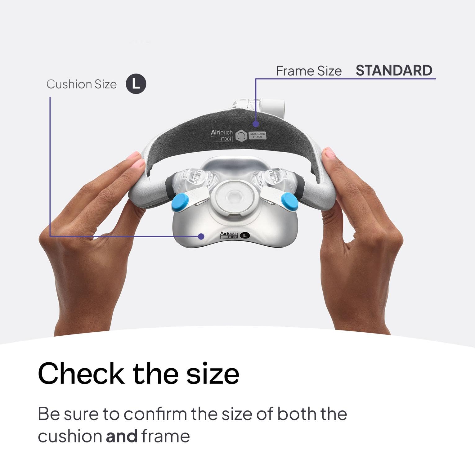 Resmed AirTouch F30i Comfort Frame System Without Headgear - Large Cushion/Standard Frame
