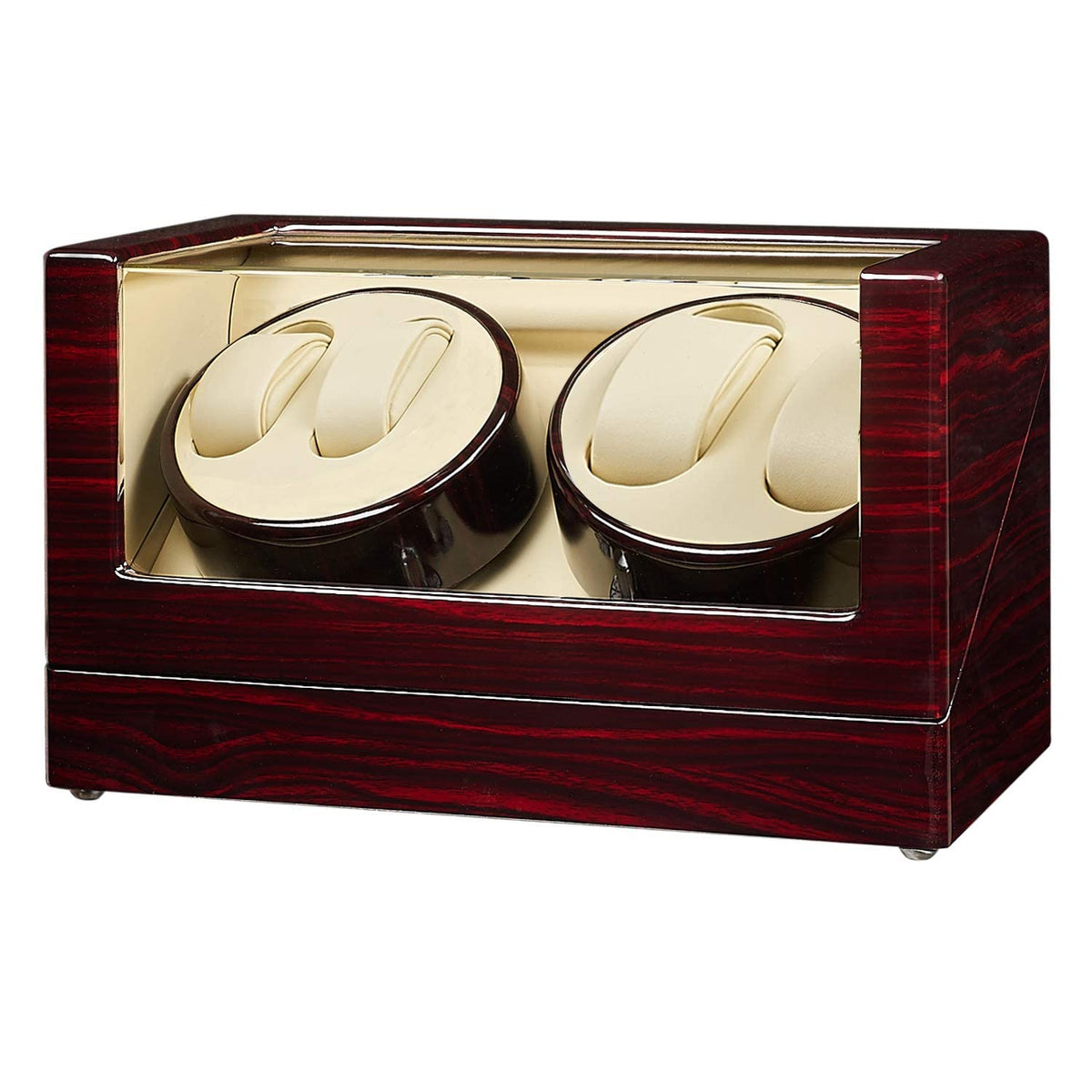 JQUEEN Automatic Quad Watch Winder with Double Quiet Mabuchi Motors