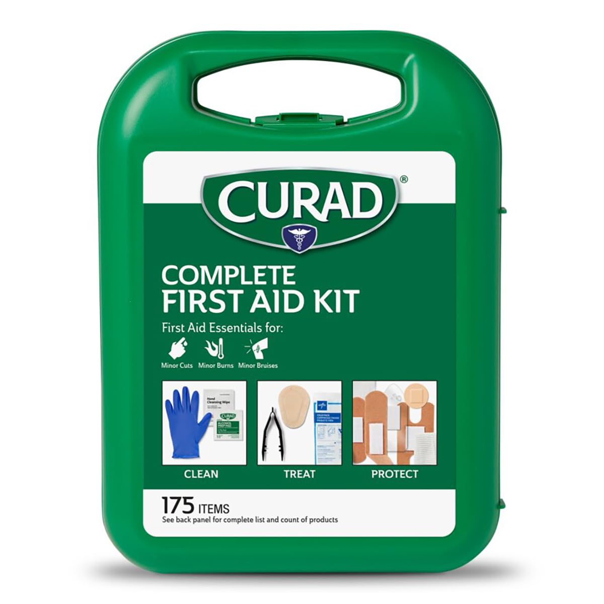 CURAD 175-Piece Complete First Aid Kit in Reusable Case, One