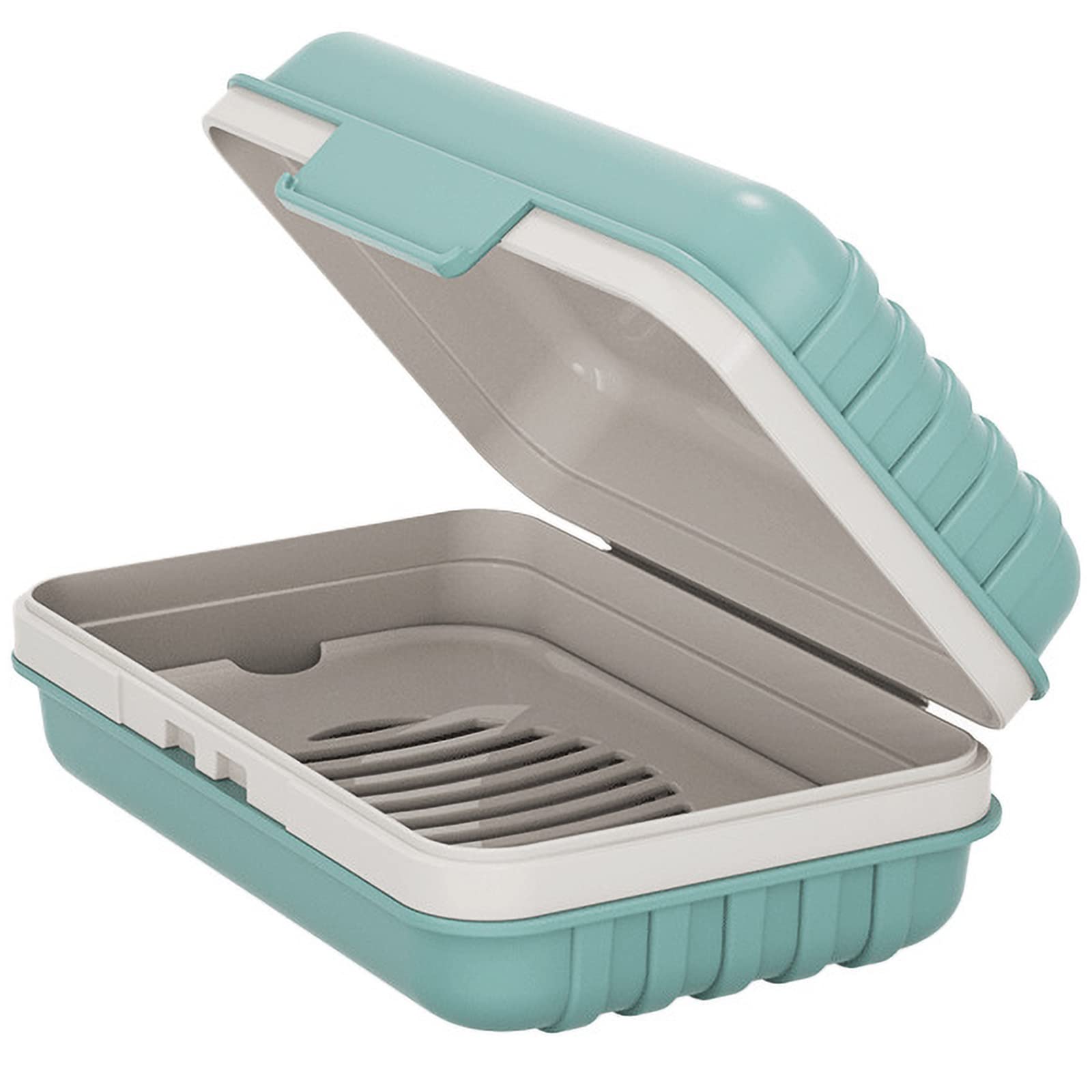 Doter Travel Soap Dish with Lid - Draining Soap Bar Holder - Travel Soap Container - Portable Soap Case for Traveling, Camping, Outdoor, Gym, Bathroom,Travel Essentials