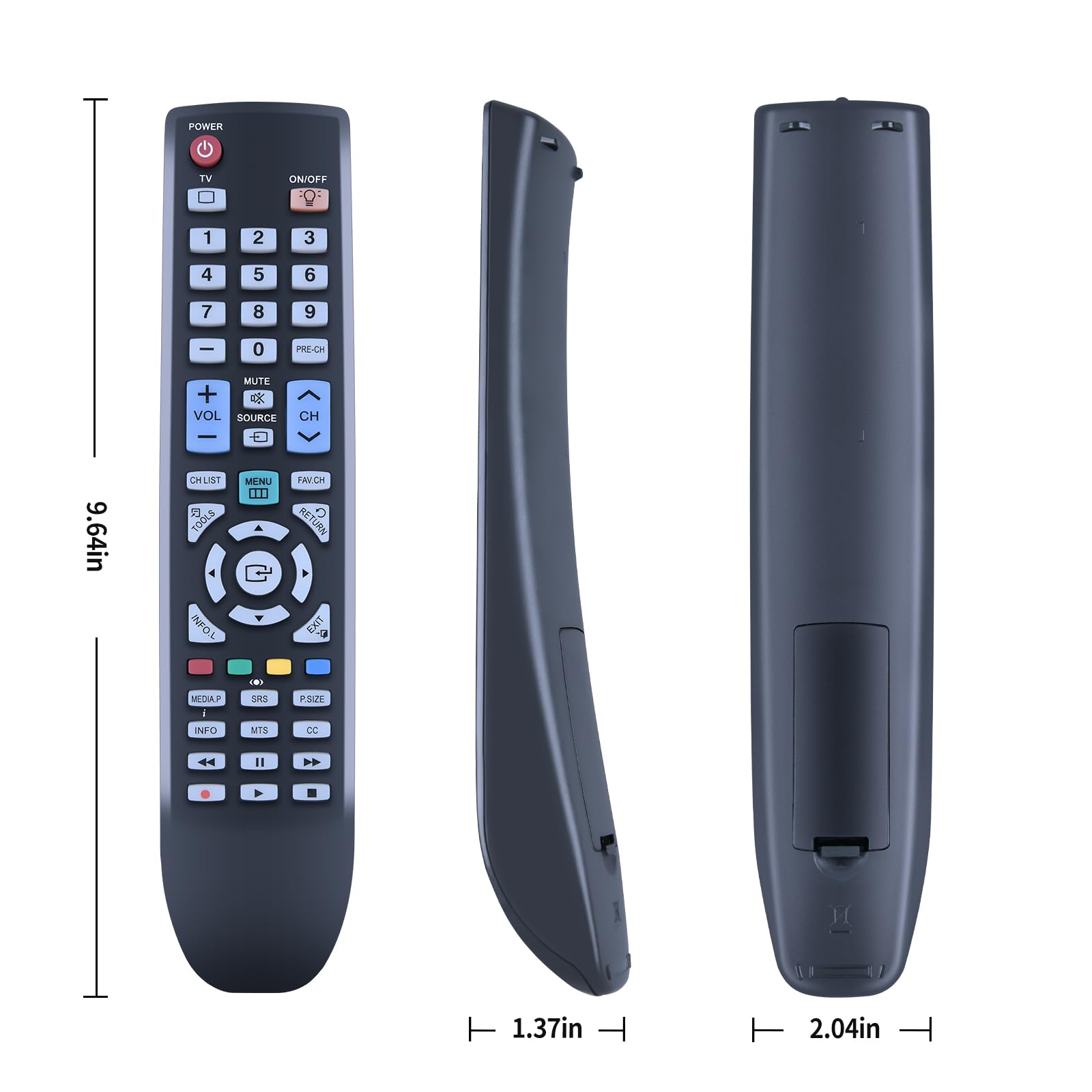 BN59-00853A Replacement Remote Control Compatible for Samsung TV LN32B530 PL58A650T1FXS LN52A650A1RXSR LN40B540P8FUZA LN52A650A1RXRL