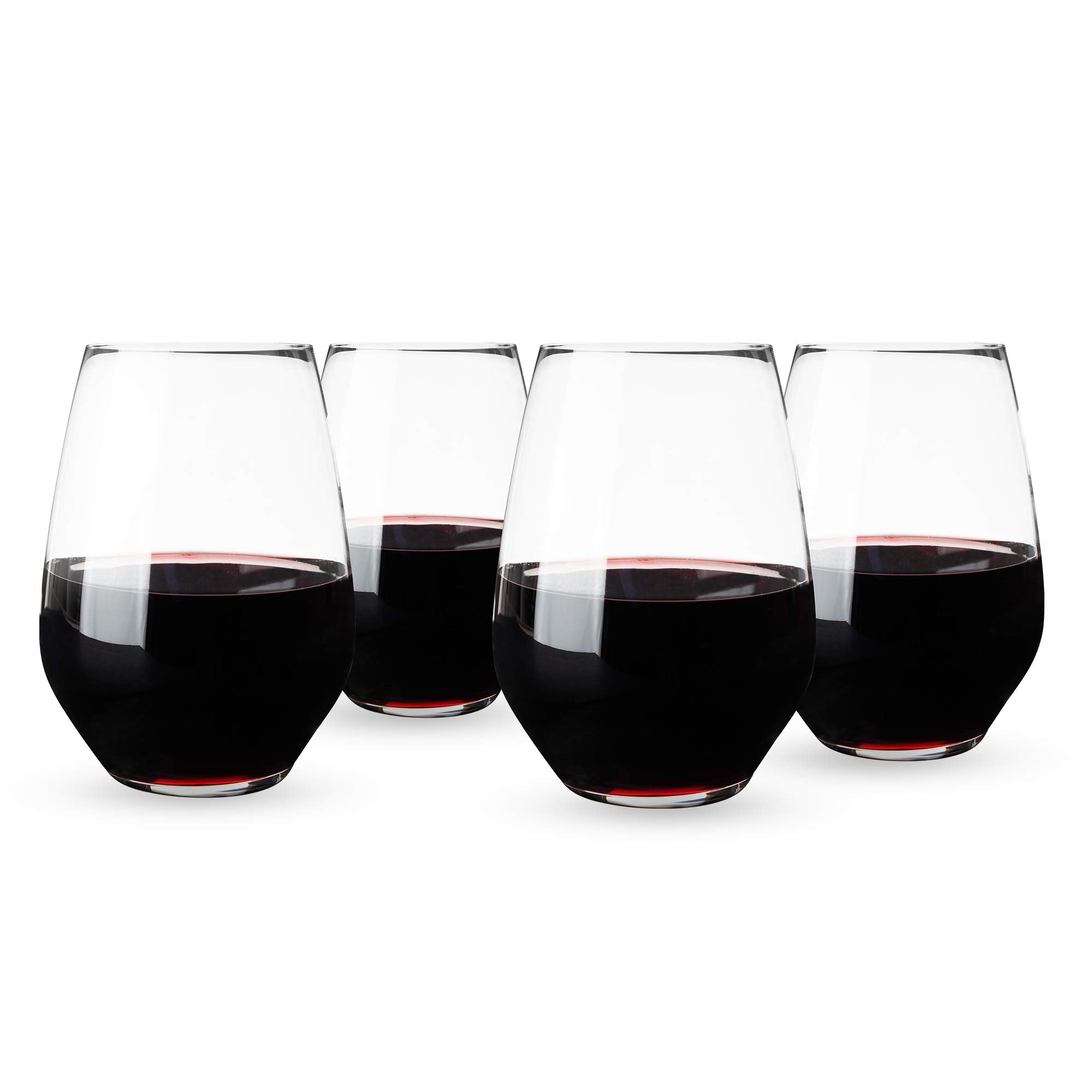 Spiegelau Authentis Casual XXL Stemless Tumblers, Set of 4, XX-Large, Burgundy