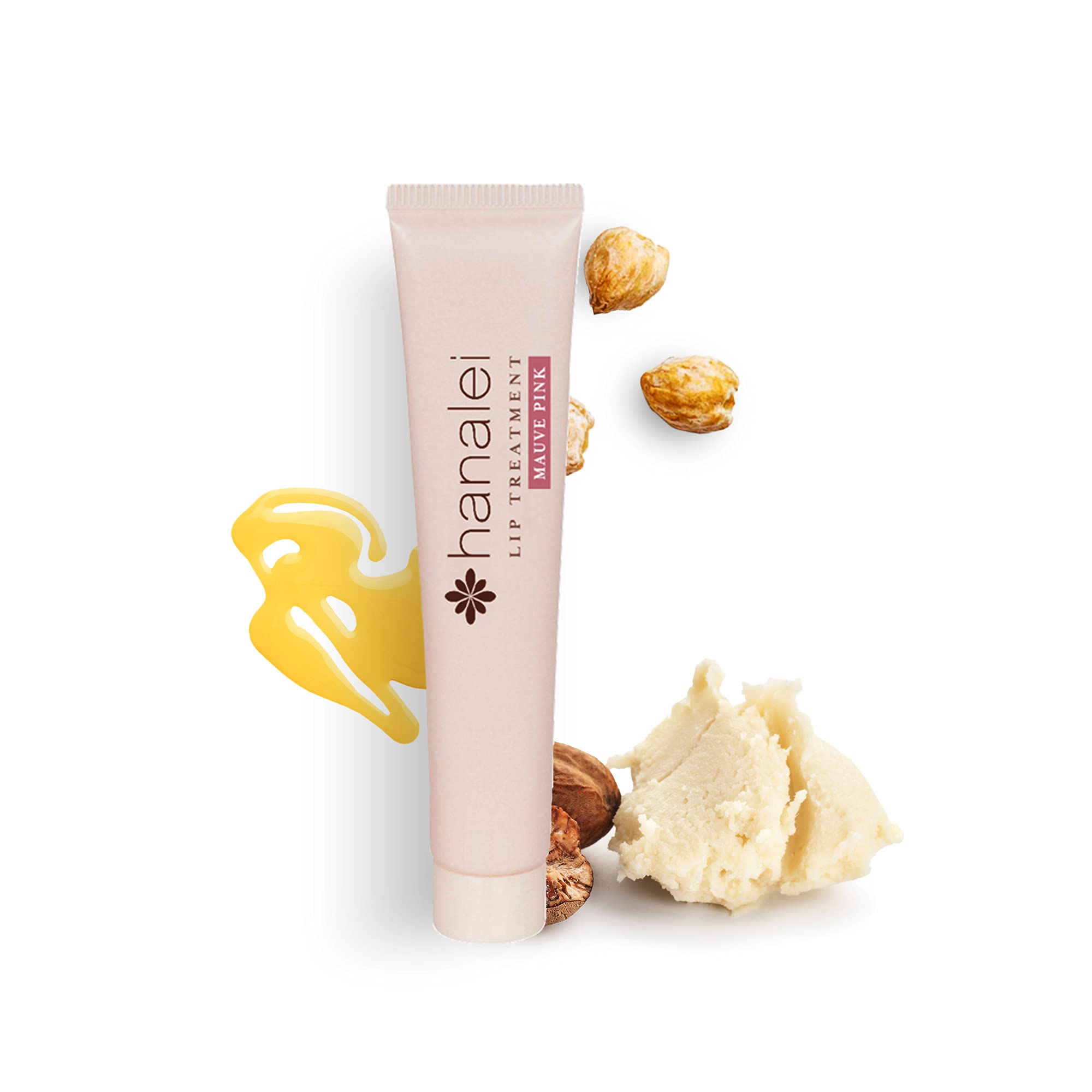 Hanalei Lip Treatment Bundle (Rose and Mauve Pink) | Made with Kukui Oil, Shea Butter, Agave, and Grapeseed Oil, Soothe Dry Lips (Cruelty free, Paraben free)