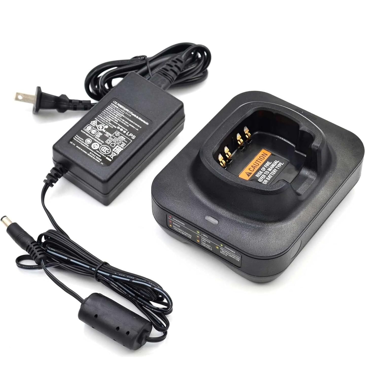 Motorola Solutions NNTN8860A NNTN8860 - Motorola IMPRES 2 Single-Unit Charger, 120v US Plug, black