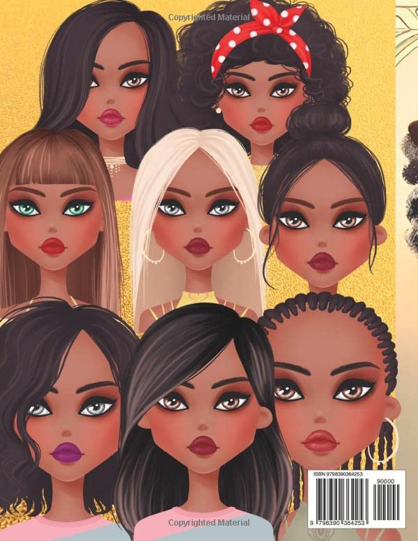 Positive and Daily Affirmation Adult Coloring Book for Black Women: Gorgeous African American Women | Portraits with Positive Affirmations |Self-Care ... (Daily Affirmation Coloring Book Collection)