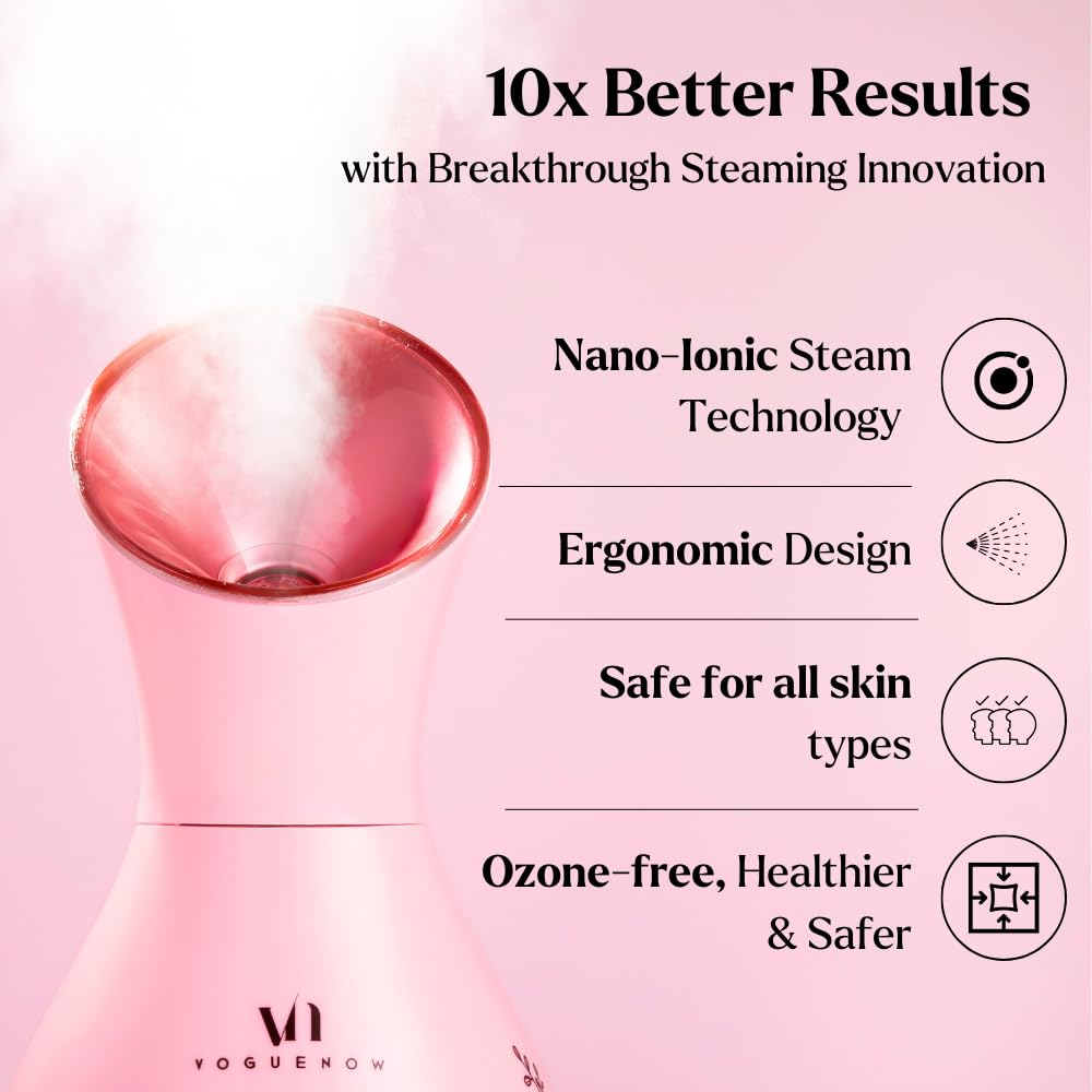 Facial Steamer Spa Gifts with Complimentary 17 Skin Care Tools | Face Steamer Gift Set for Women with Towel Warmer & Humidifier Mode| Self Care Gifts for Women, Spa Gifts, Womens Christmas Gifts